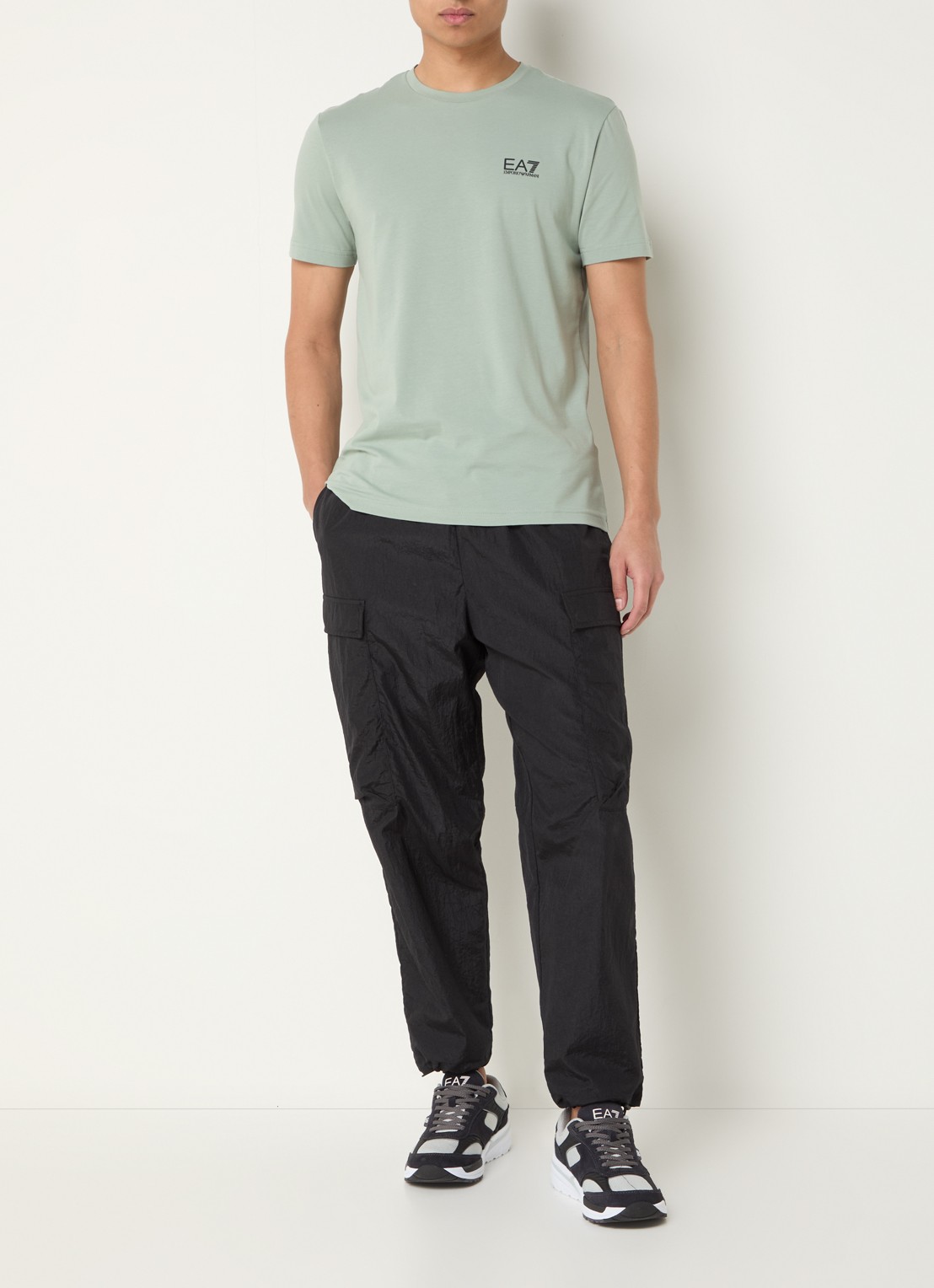 Armani T-shirt met logo - voorkant 2 lindegroen