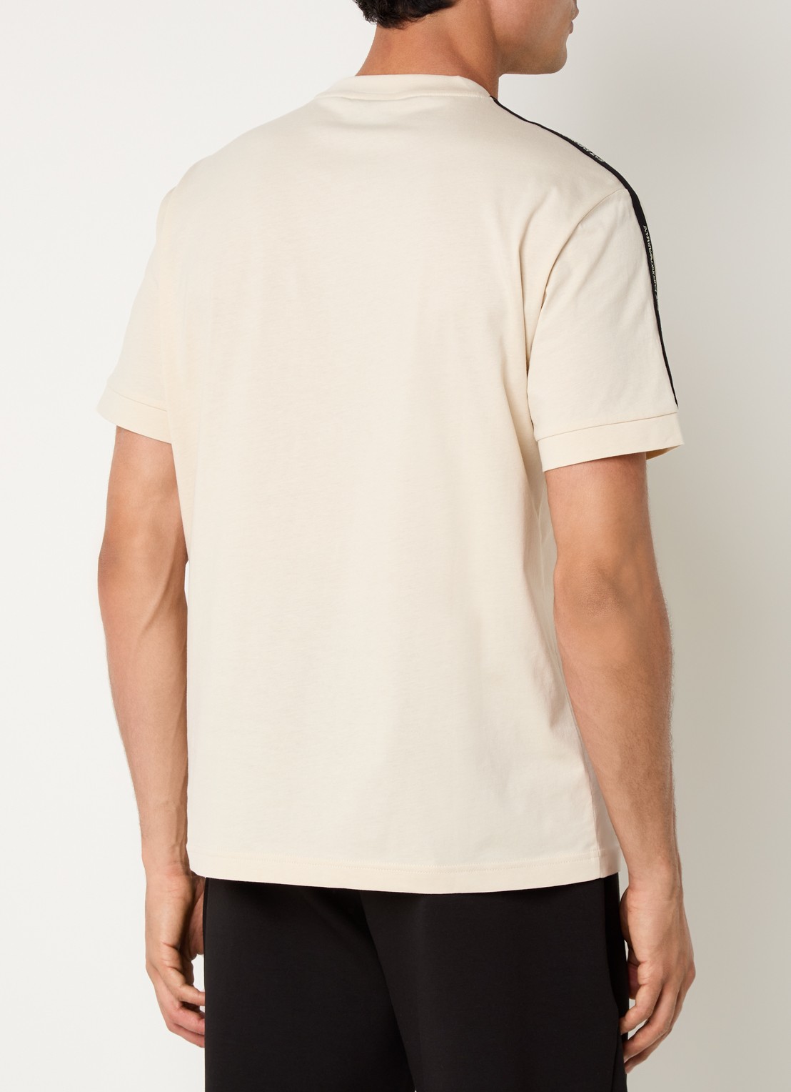 Armani T-shirt met logo - achterkant 3 creme