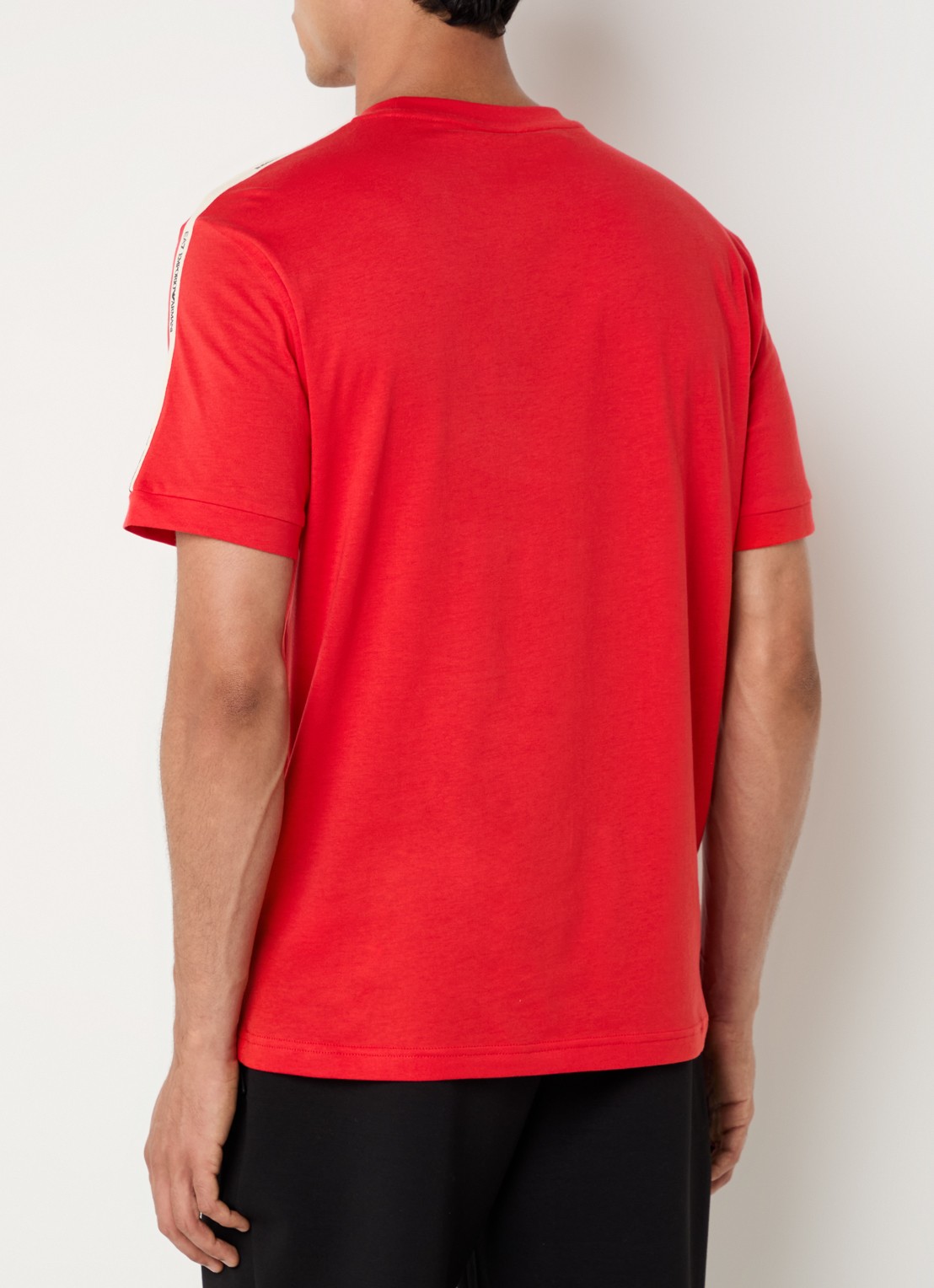 Armani T-shirt met logo - achterkant rood