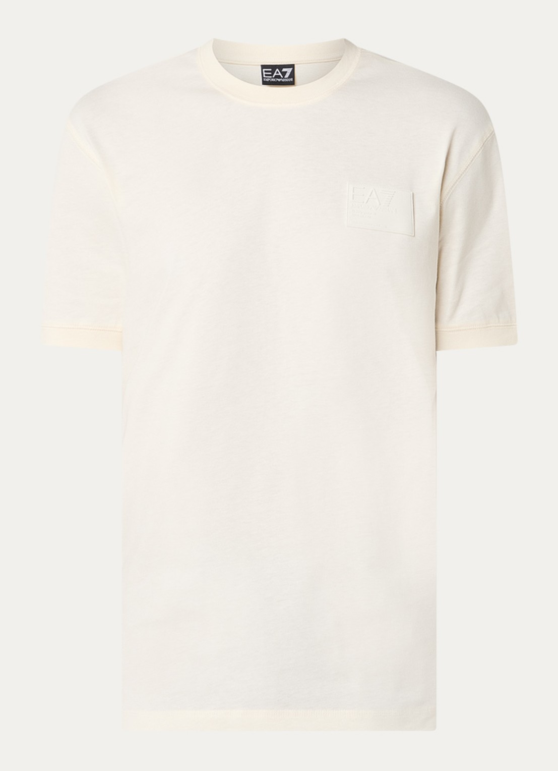 Armani T-shirt met logo - voorkant 2 creme