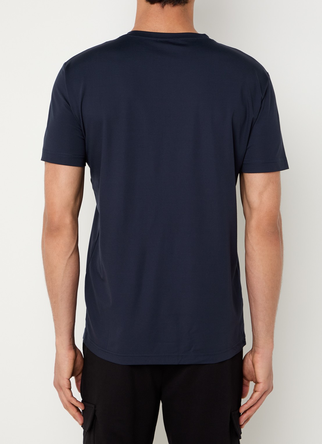 Armani T-shirt met logo  - achterkant 2 indigo