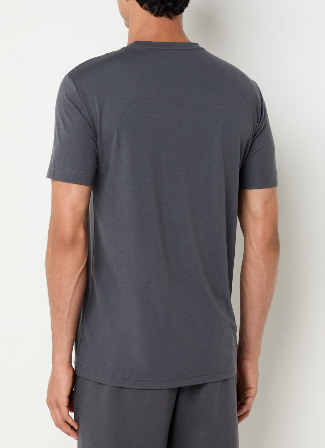 Armani T-shirt met logo  - achterkant 4 donkergrijs