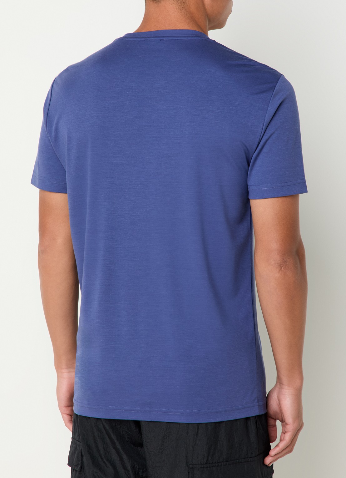 Armani T-shirt met logo  - achterkant 4 kobaltblauw