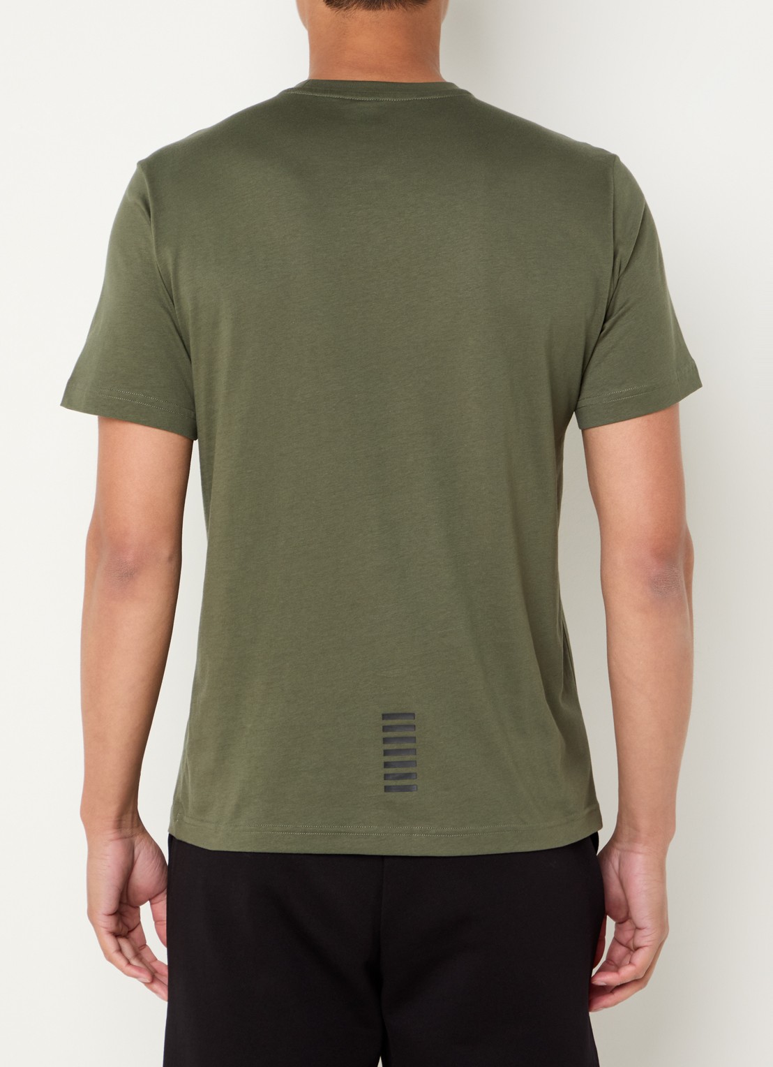 Armani T-shirt met logo - achterkant 3 legergroen