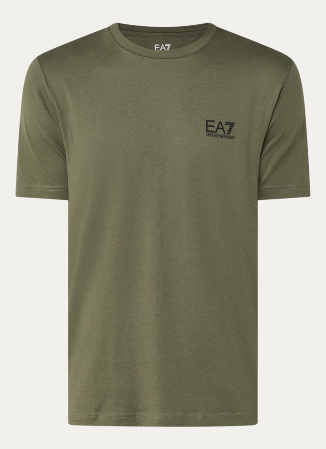 Armani T-shirt met logo - voorkant legergroen