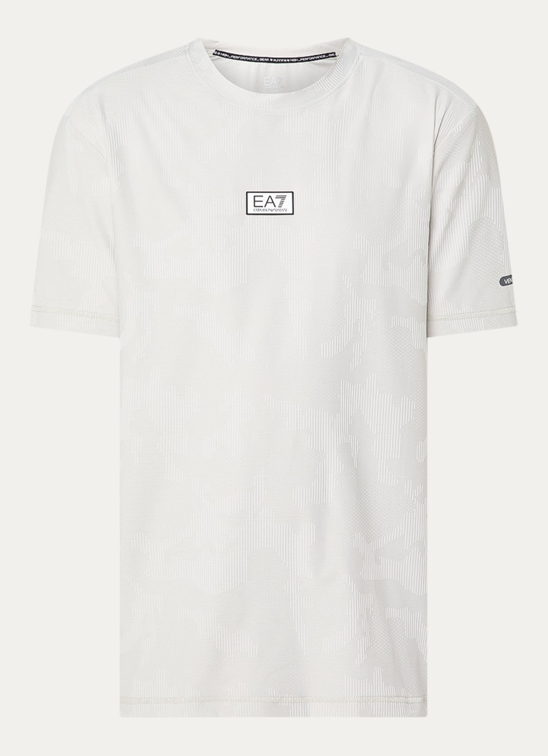 Armani T-shirt met logo - voorkant 2 lichtgrijs