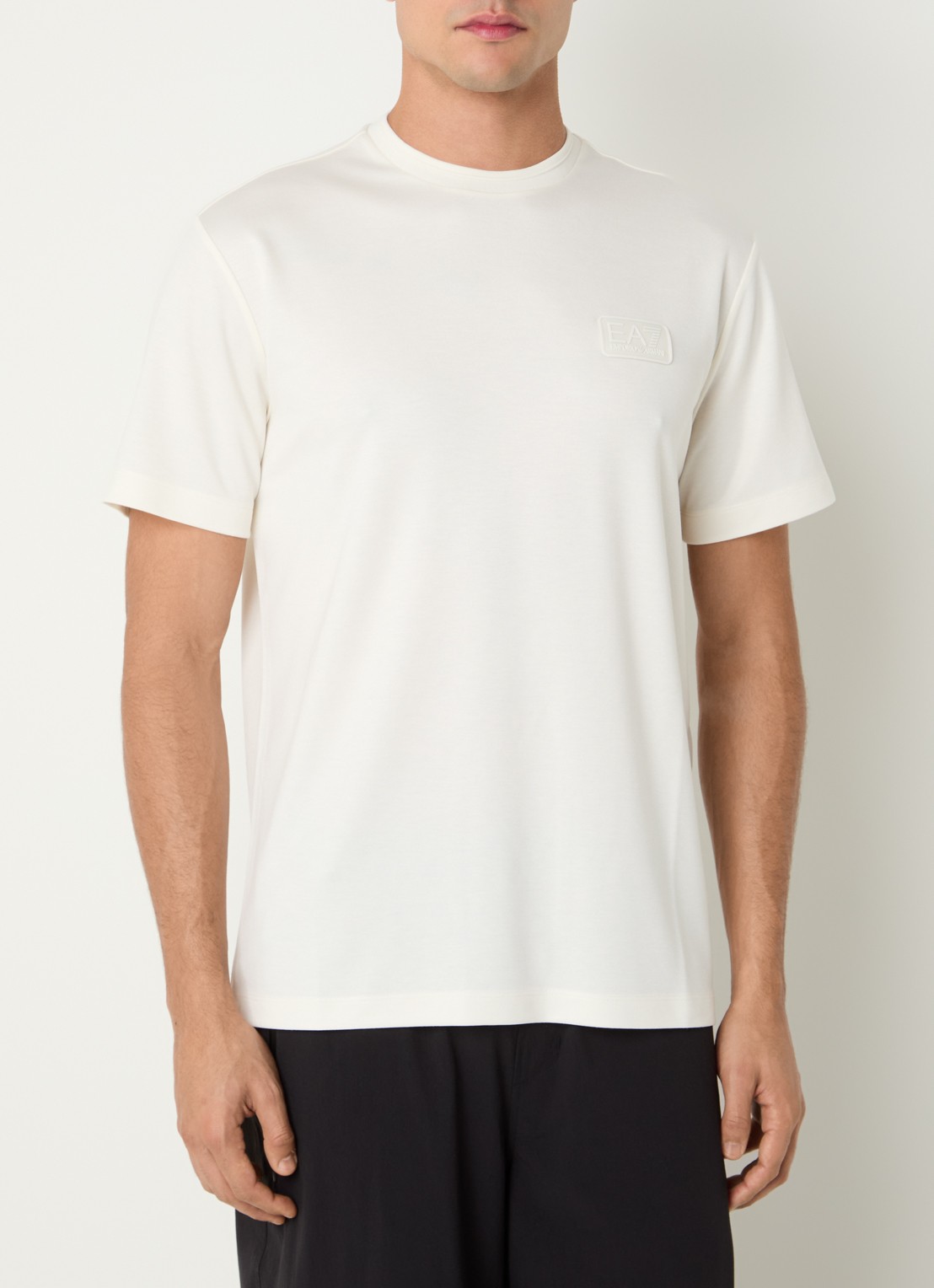 Armani T-shirt met logo - detail 3 gebroken wit
