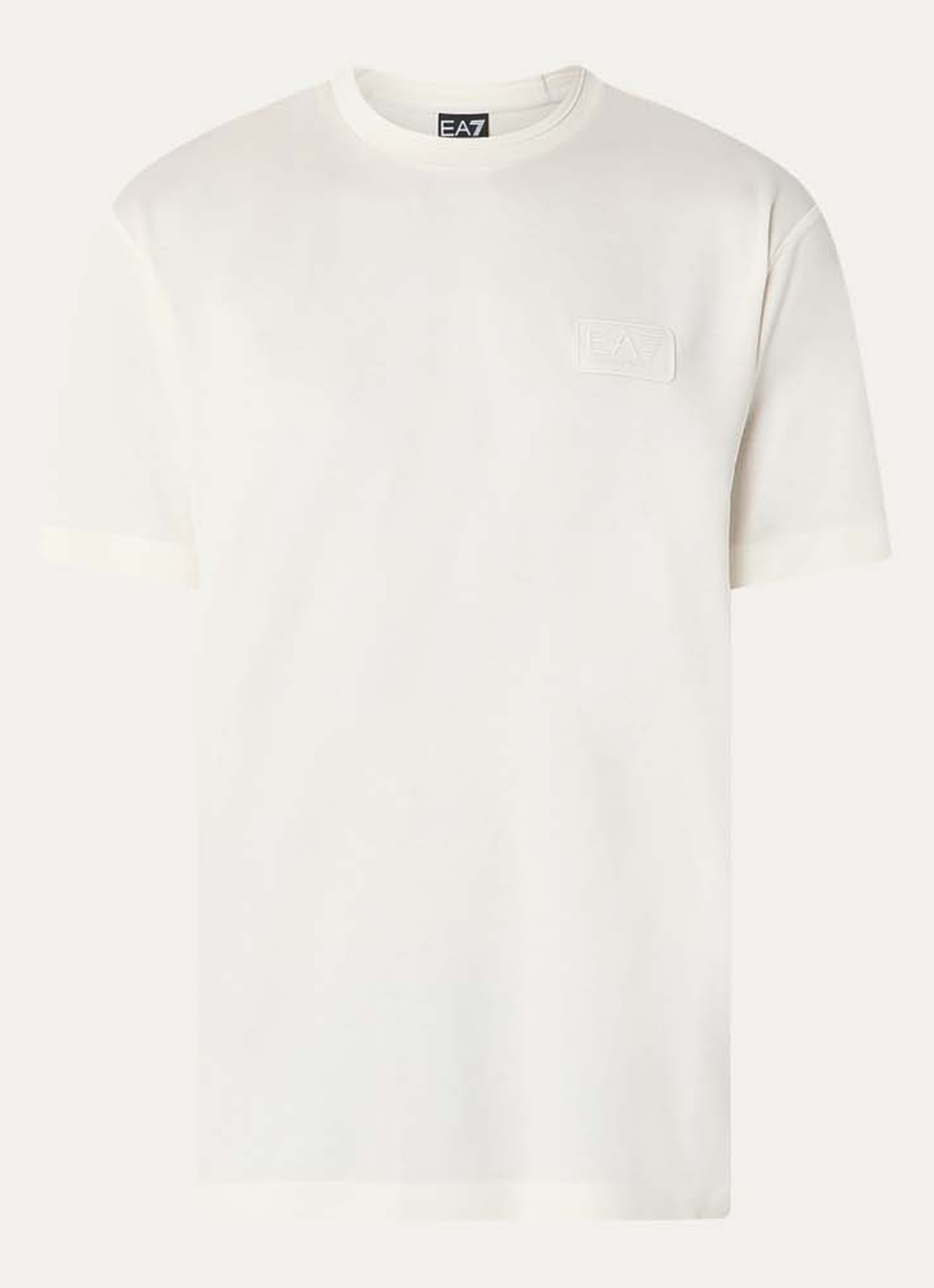 Armani T-shirt met logo - voorkant gebroken wit