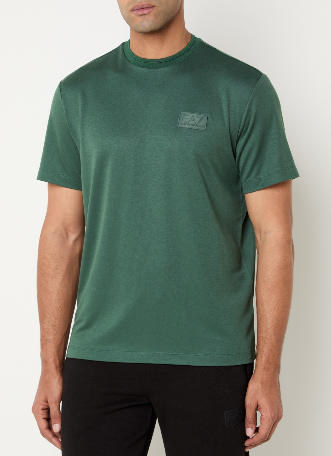 Armani T-shirt met logo - detail 4 legergroen