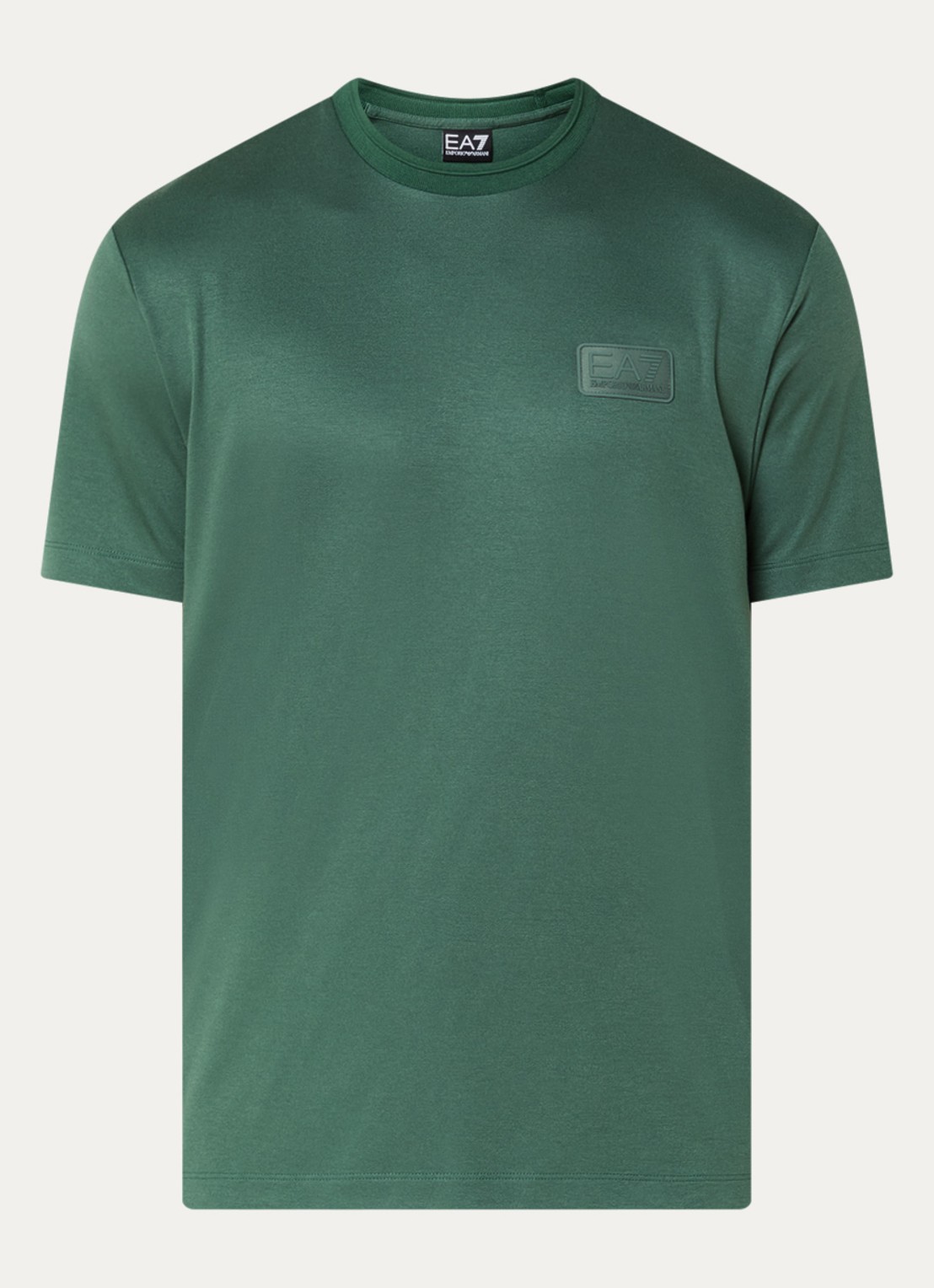 Armani T-shirt met logo - voorkant legergroen