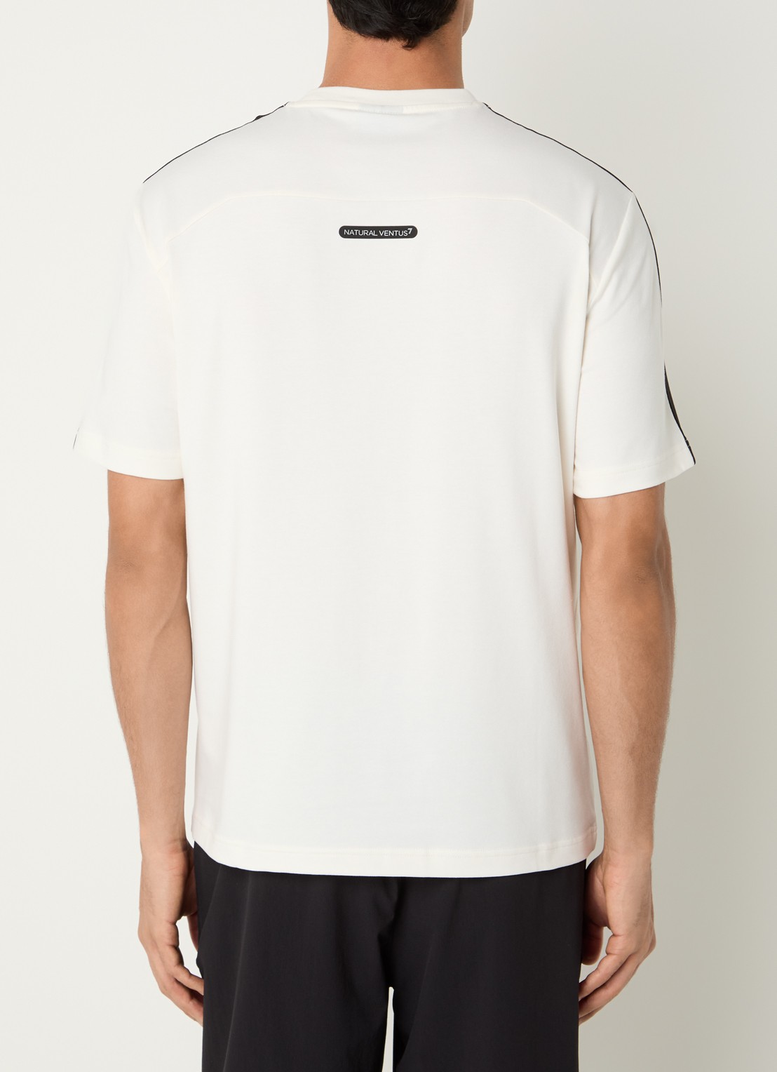 Armani T-shirt met logo - achterkant 3 gebroken wit