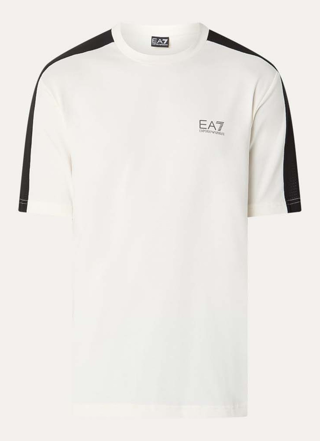Armani T-shirt met logo - voorkant gebroken wit
