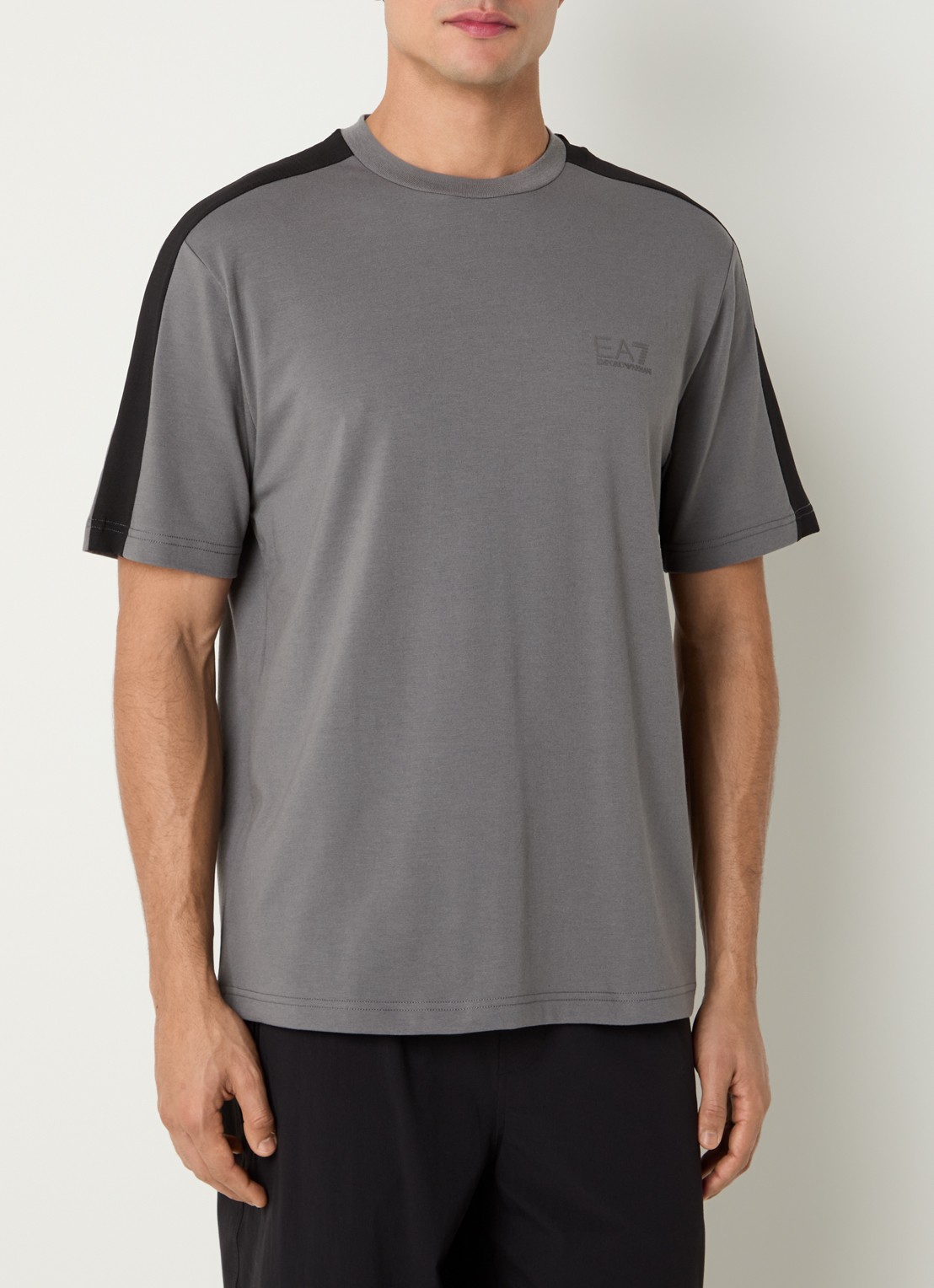 Armani T-shirt met logo - detail 3 grijs