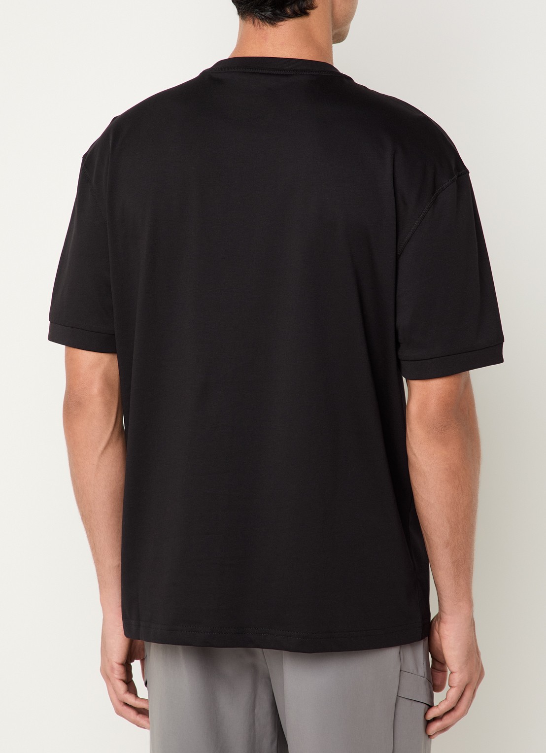 Armani T-shirt met logo - achterkant 3 zwart