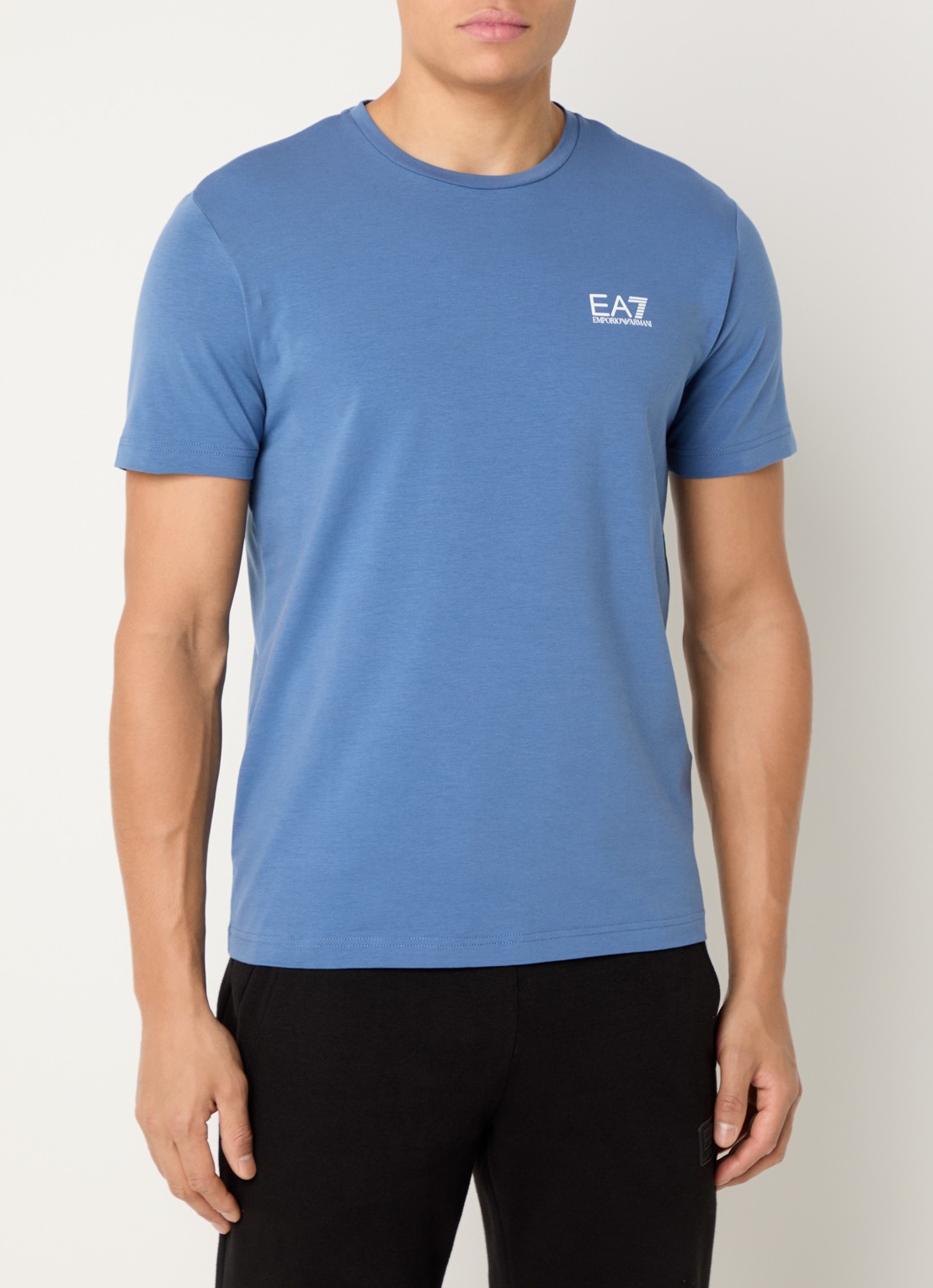 Armani T-shirt met logo - detail donkerblauw