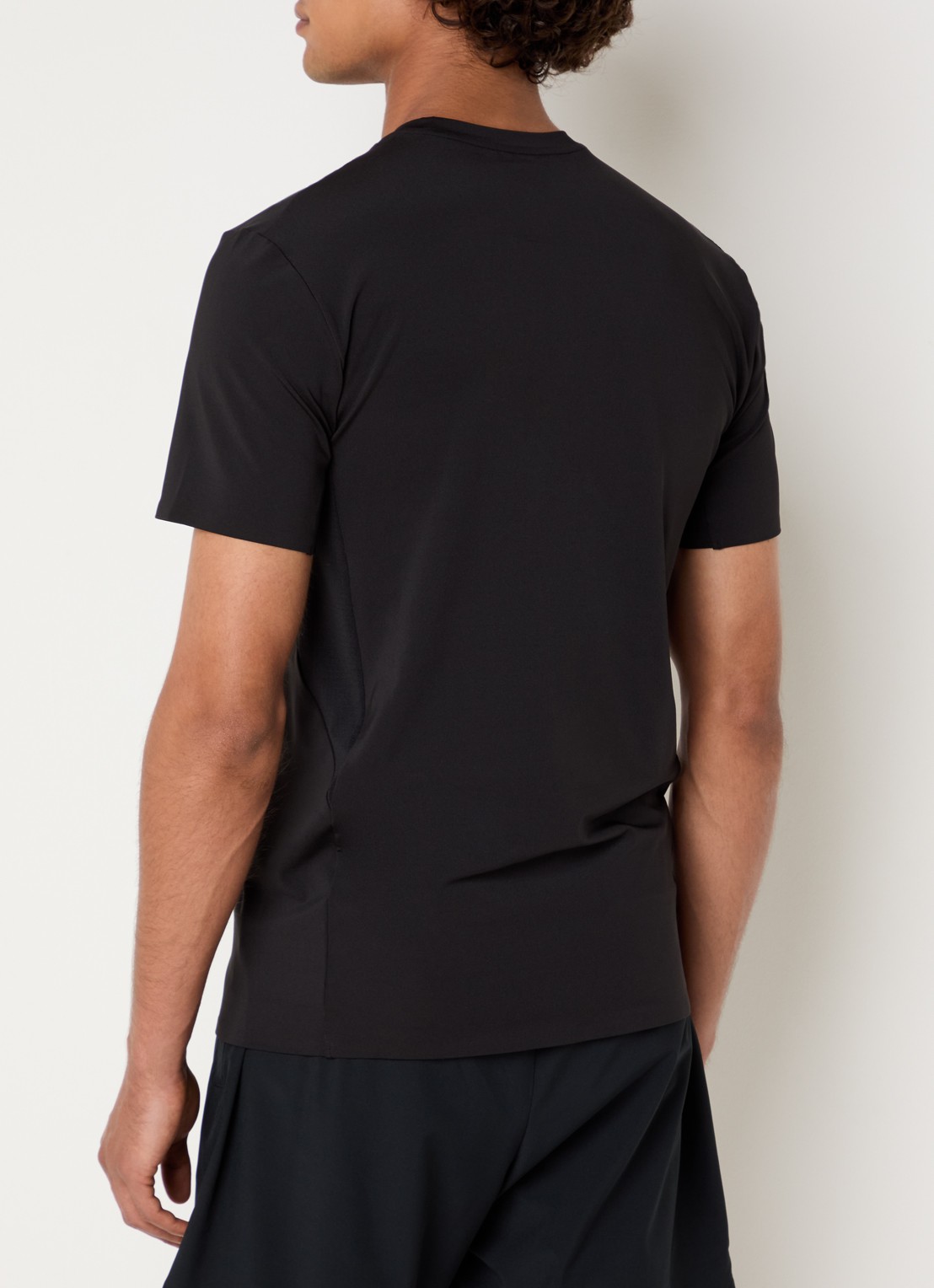 Armani T-shirt met logo - achterkant zwart