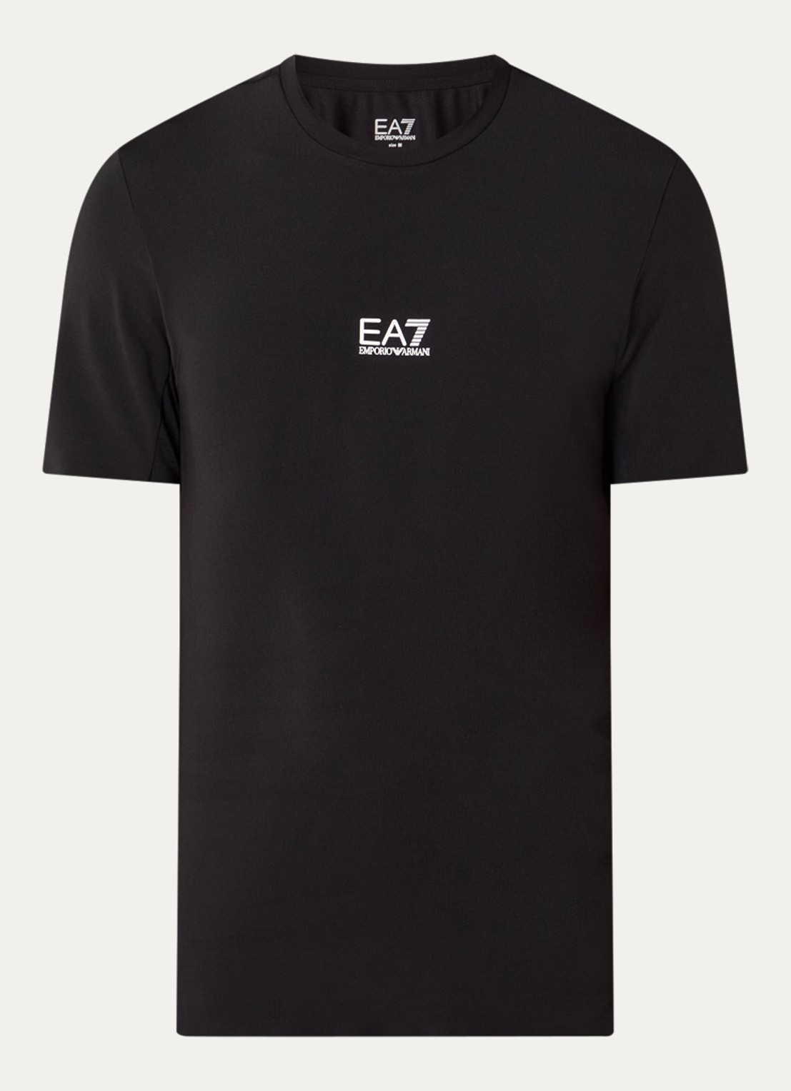 Armani T-shirt met logo - voorkant 3 zwart