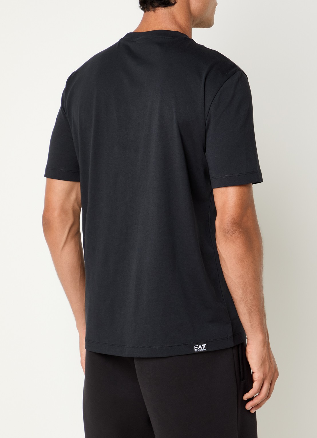 Armani T-shirt met logo - achterkant zwart