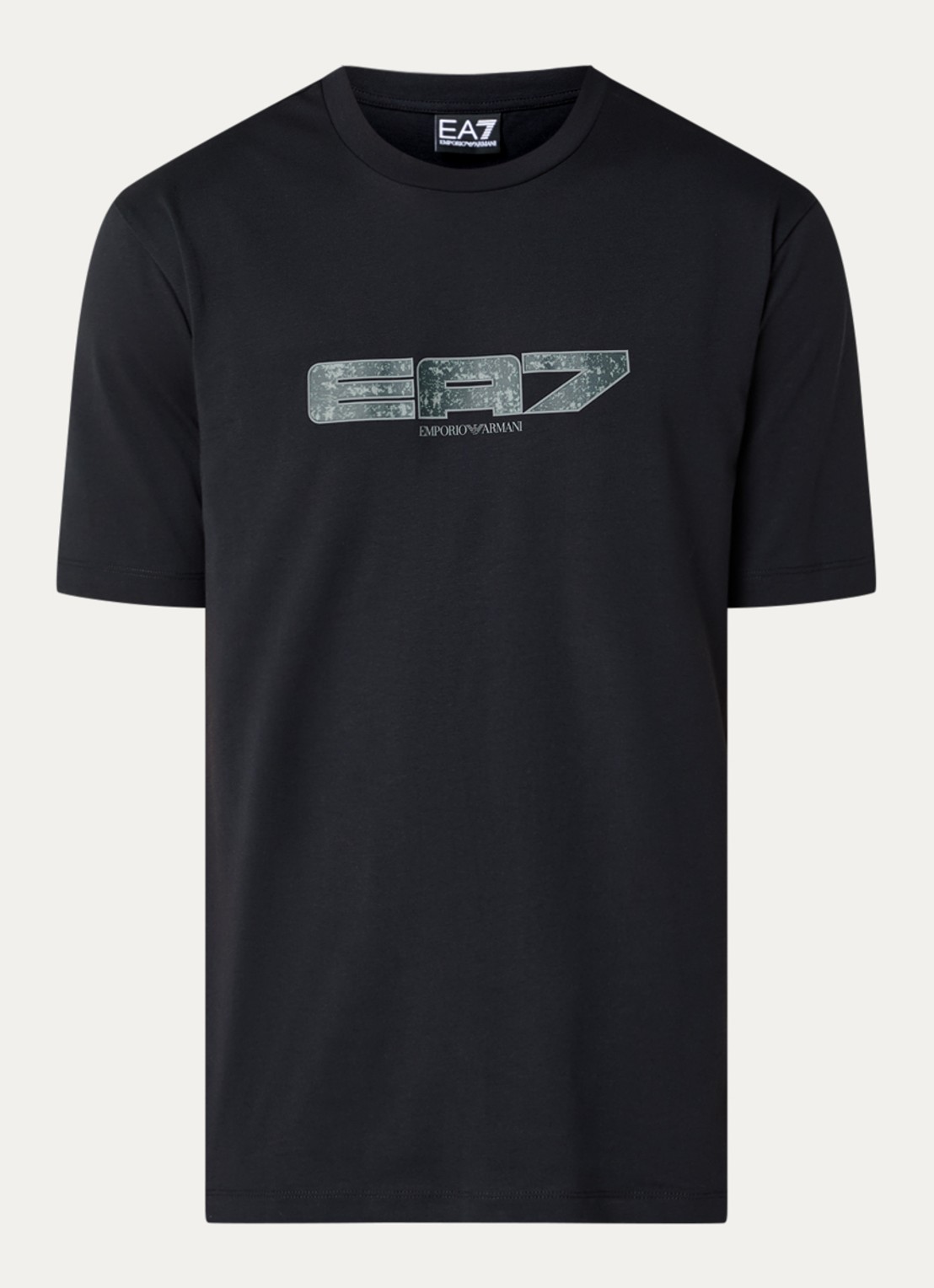 Armani T-shirt met logo - voorkant 2 zwart
