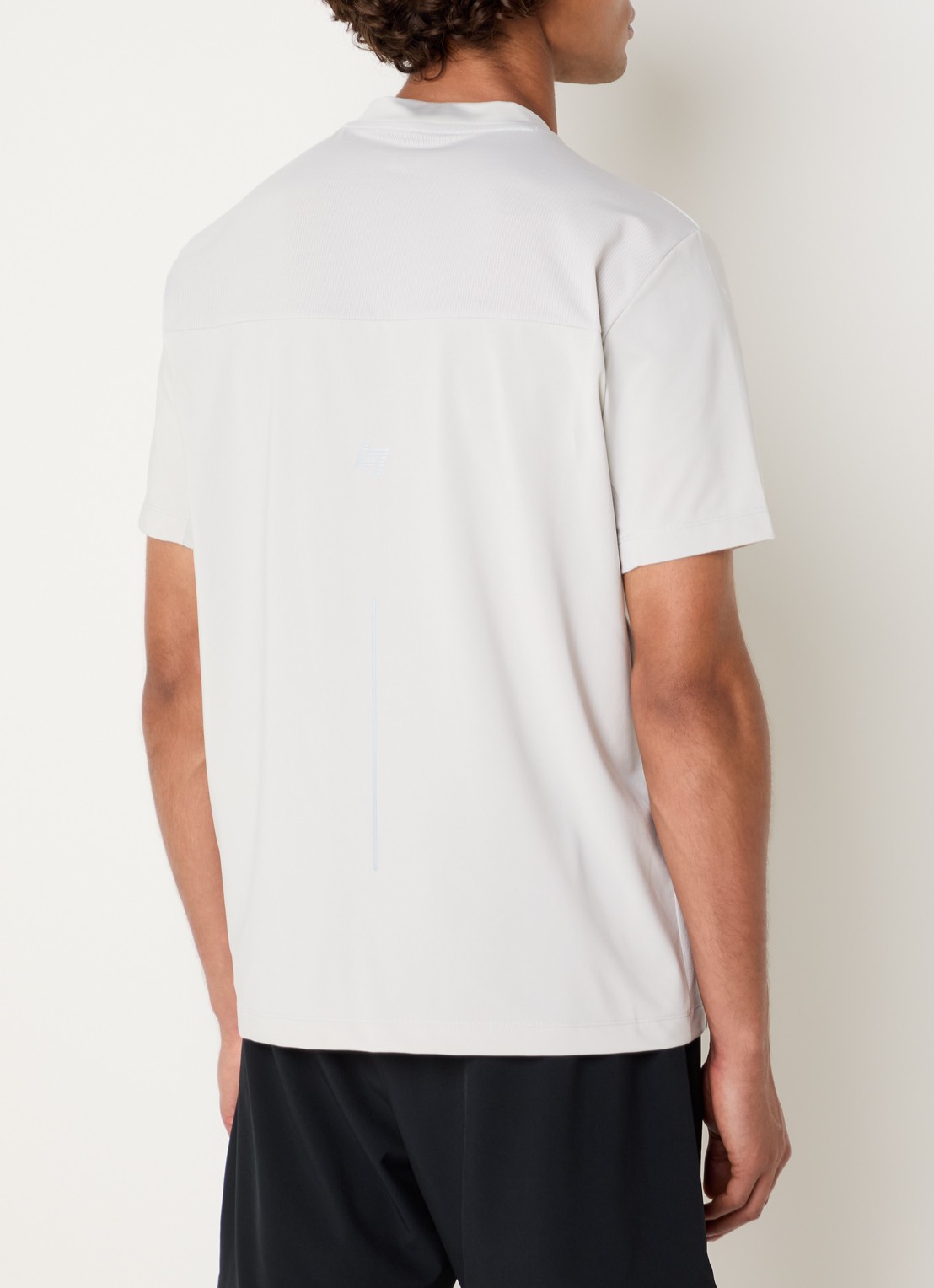 Armani T-shirt met logo - achterkant 3 lichtgrijs