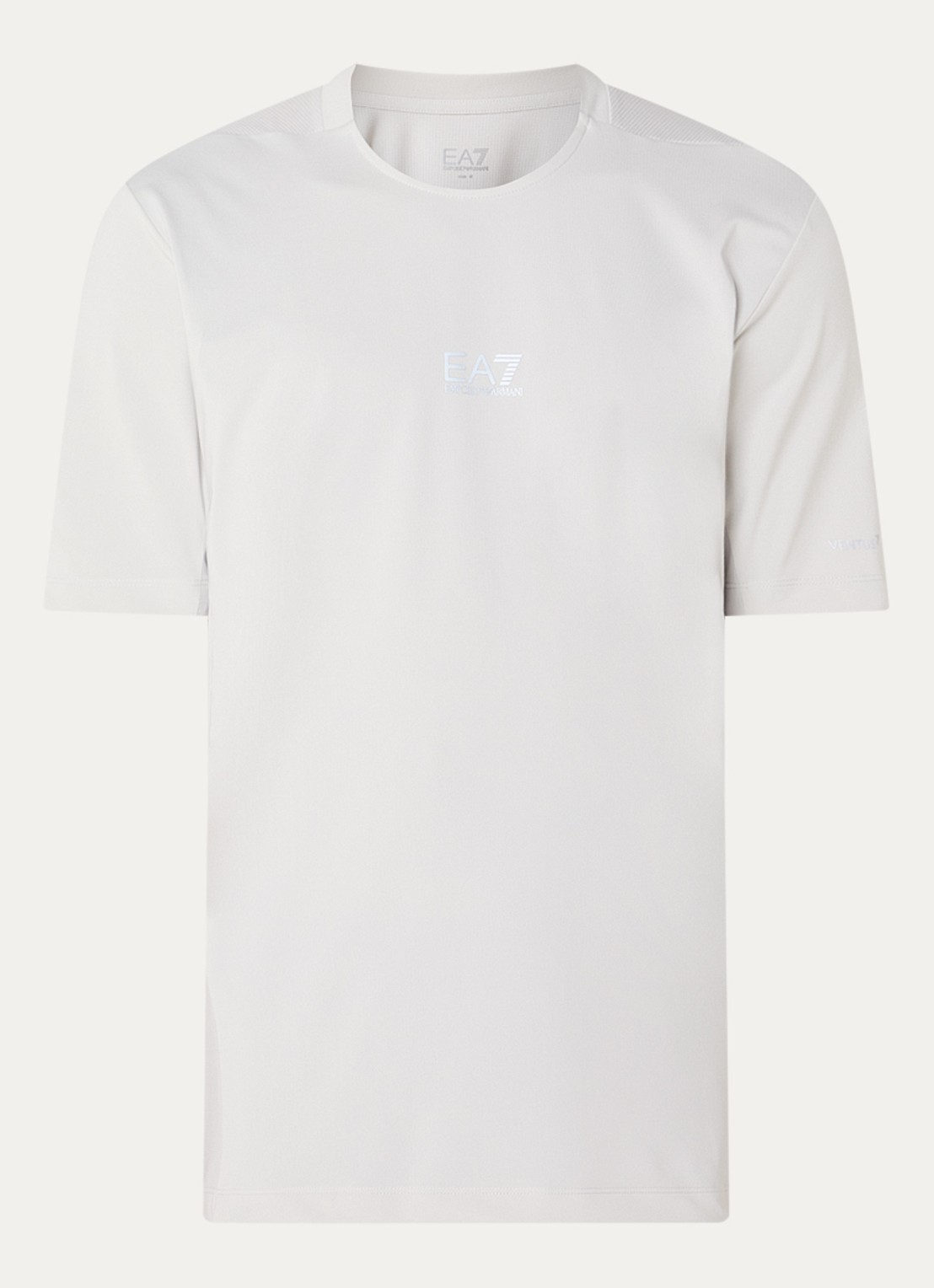 Armani T-shirt met logo - voorkant lichtgrijs