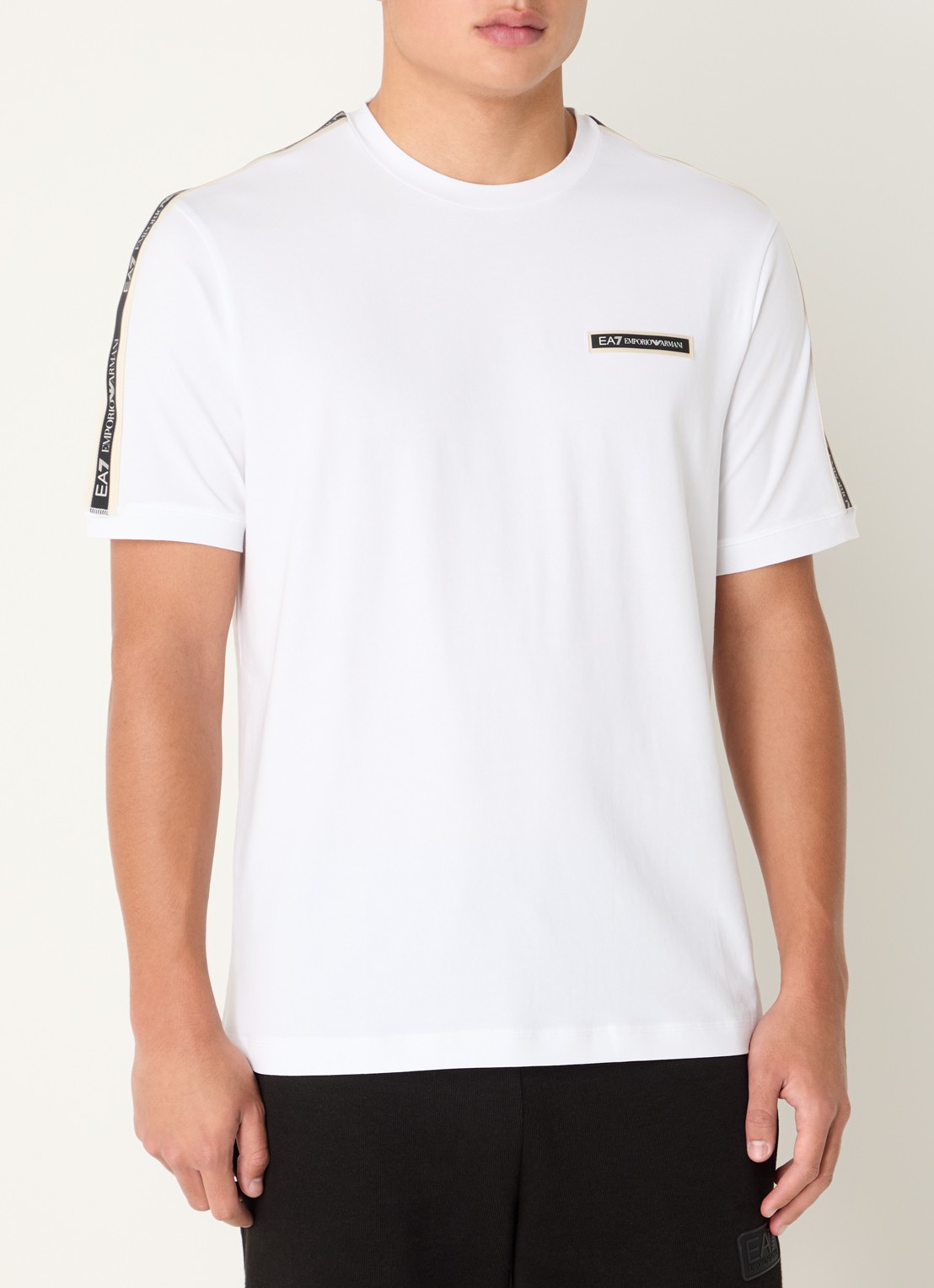 Armani T-shirt met logo - detail 3 wit