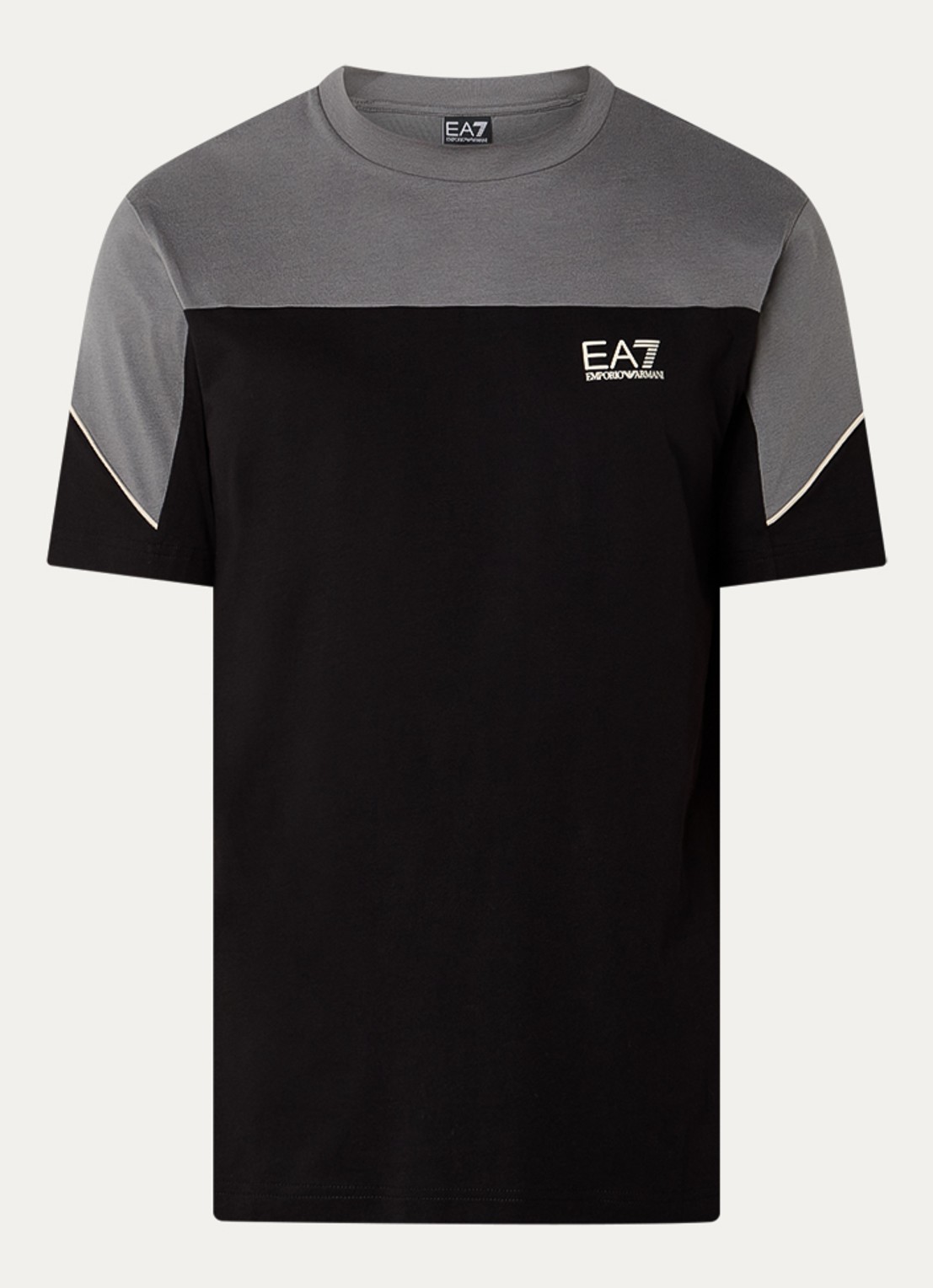 Armani T-shirt met logo - voorkant 2 zwart