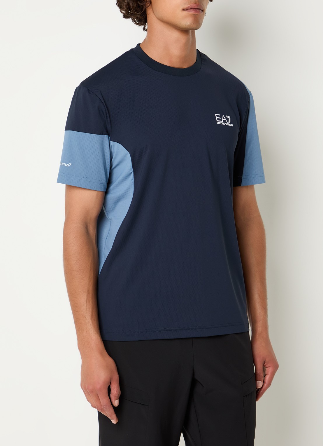 Armani T-shirt met logo - detail 3 donkerblauw