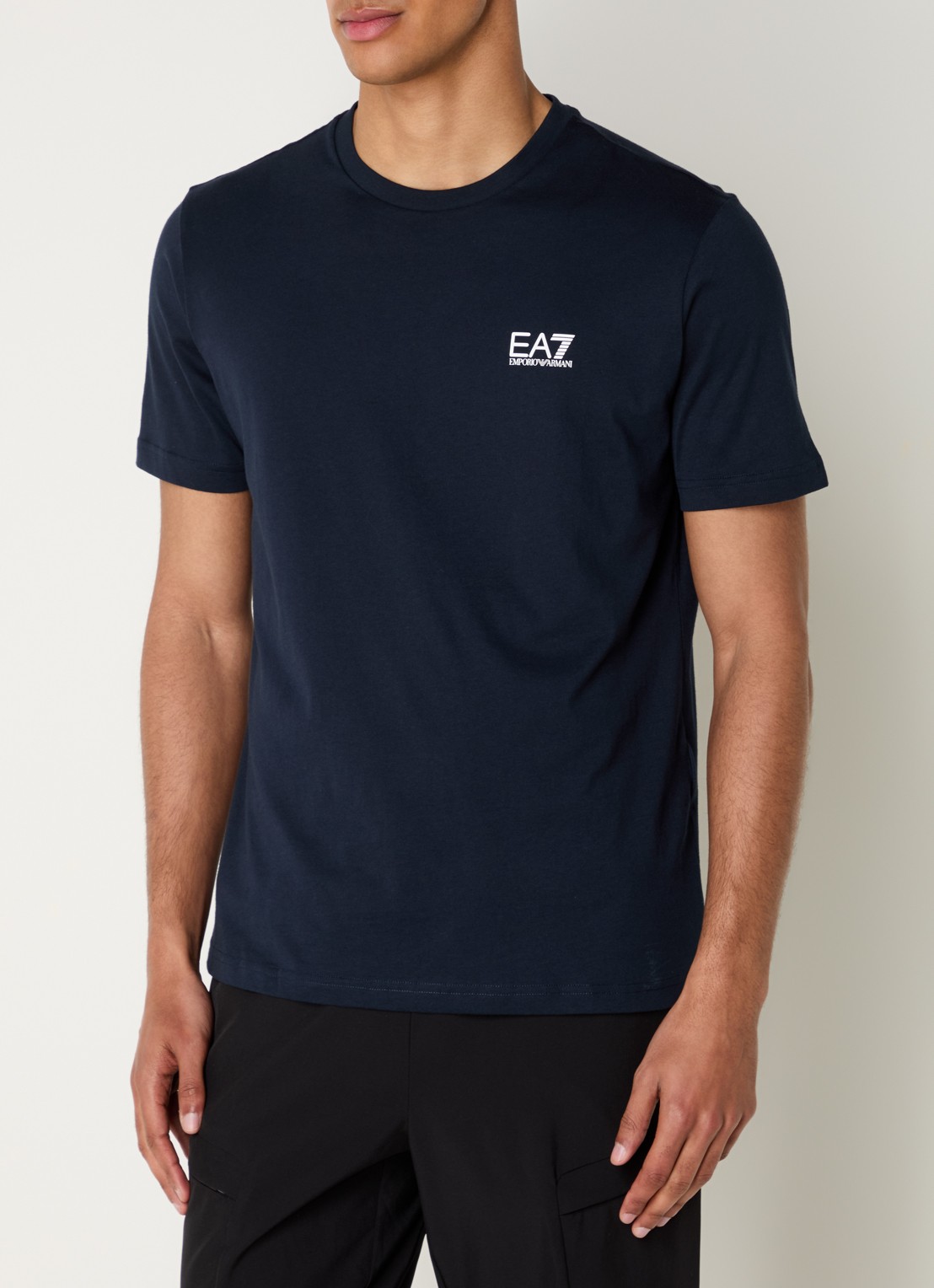 Armani T-shirt met logo - detail 4 donkerblauw