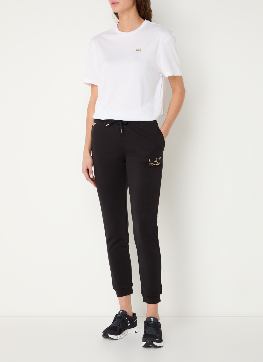 Armani T-shirt met logo - voorkant 3 wit