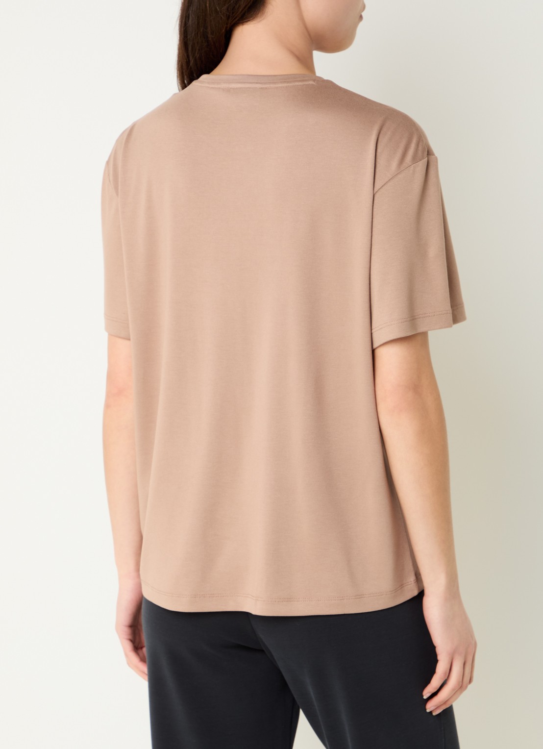 Armani T-shirt met logo - achterkant 4 vanillegeel