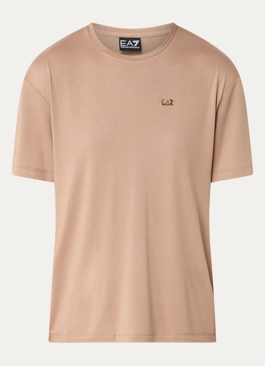 Armani T-shirt met logo - voorkant 2 vanillegeel