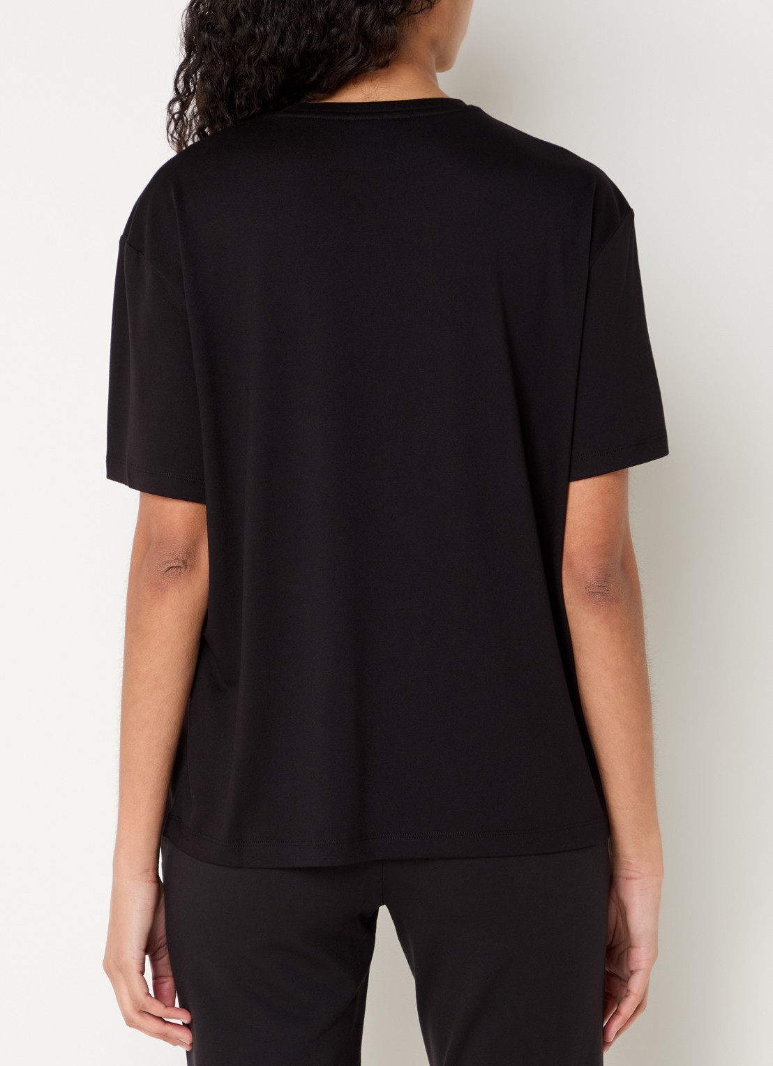 Armani T-shirt met logo - achterkant 3 zwart