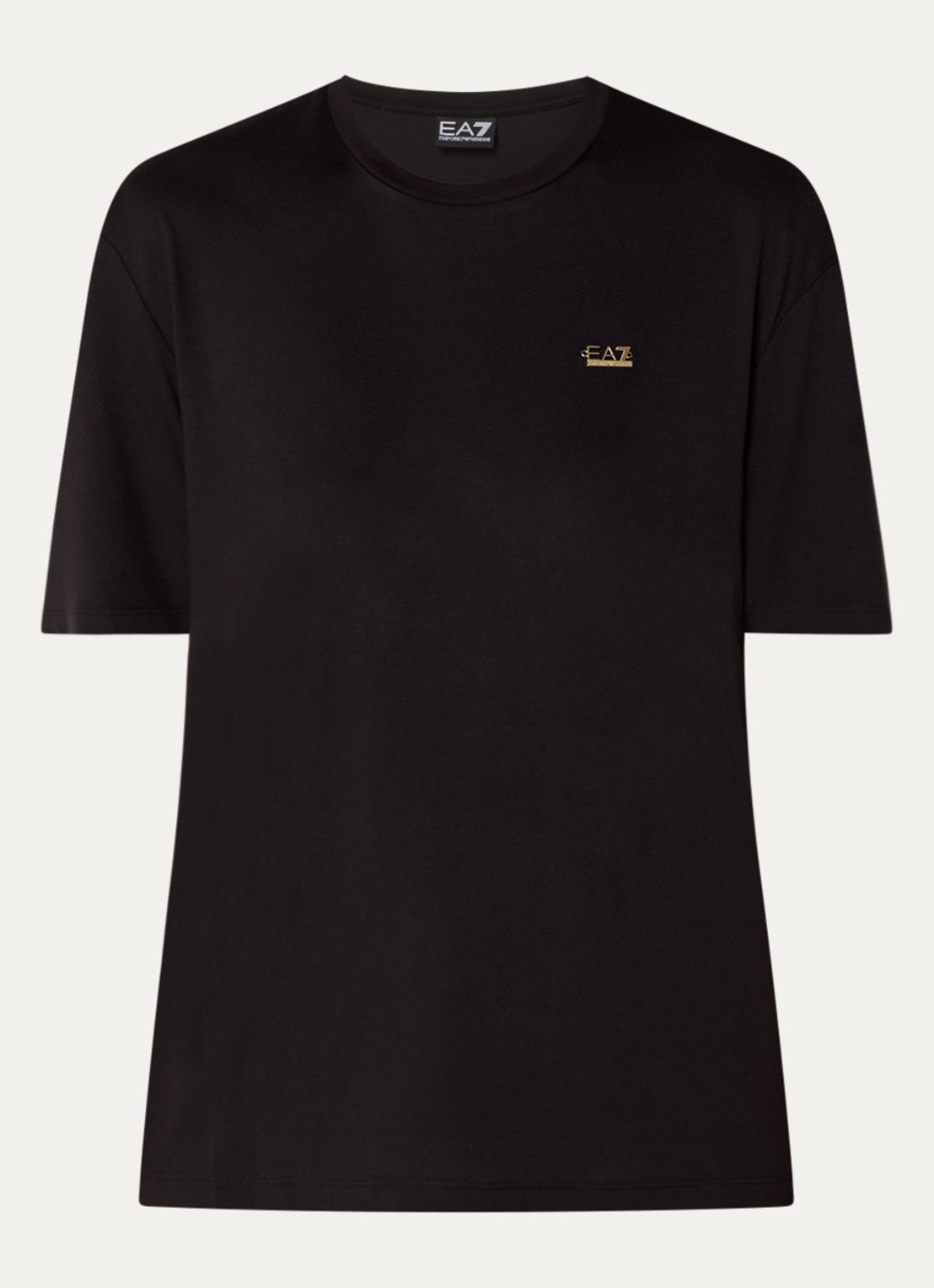 Armani T-shirt met logo - voorkant zwart