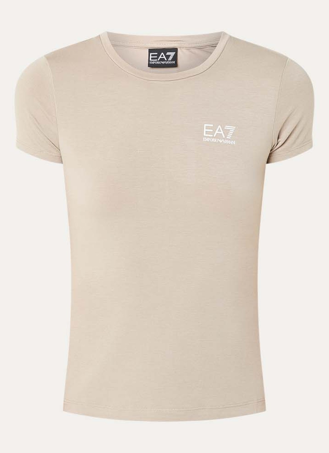 Armani T-shirt met logo - voorkant 3 beige
