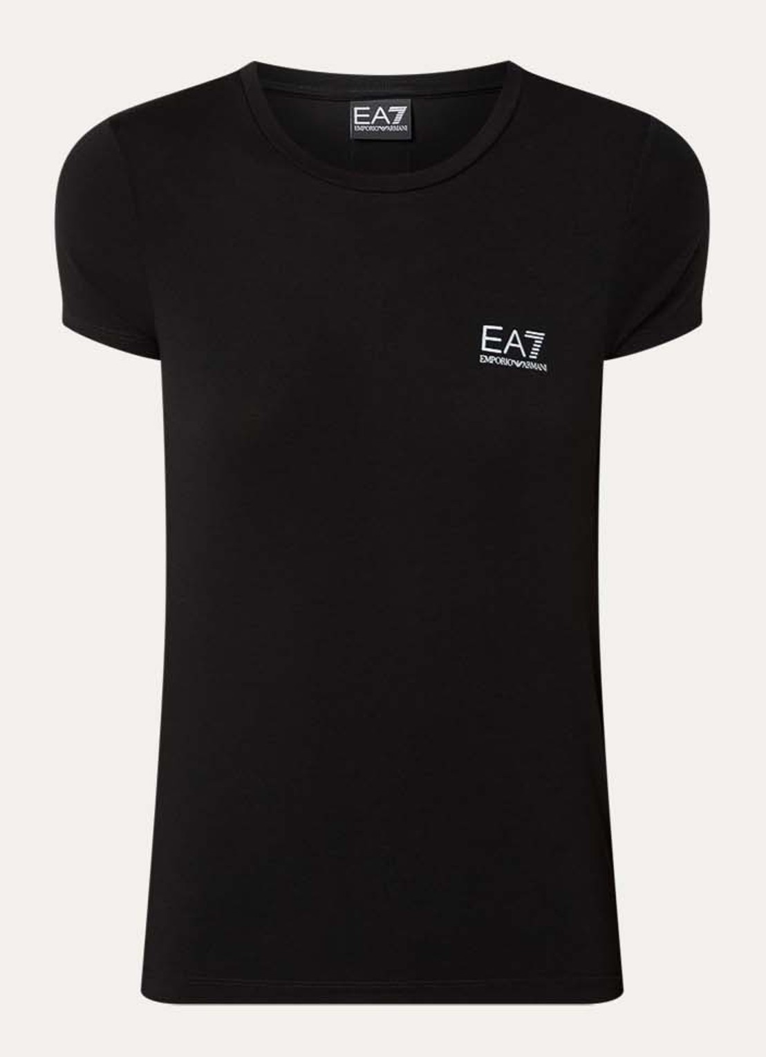 Armani T-shirt met logo - voorkant 3 zwart