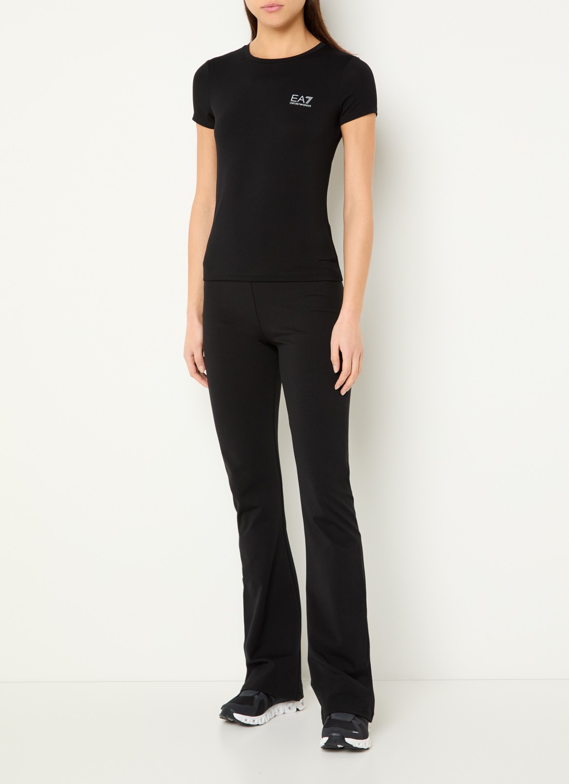 Armani T-shirt met logo - voorkant 4 zwart