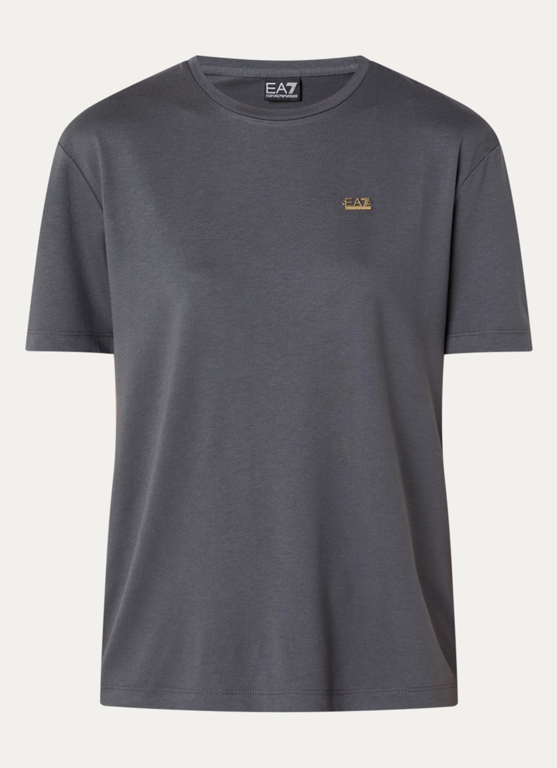Armani T-shirt met logo - voorkant antraciet