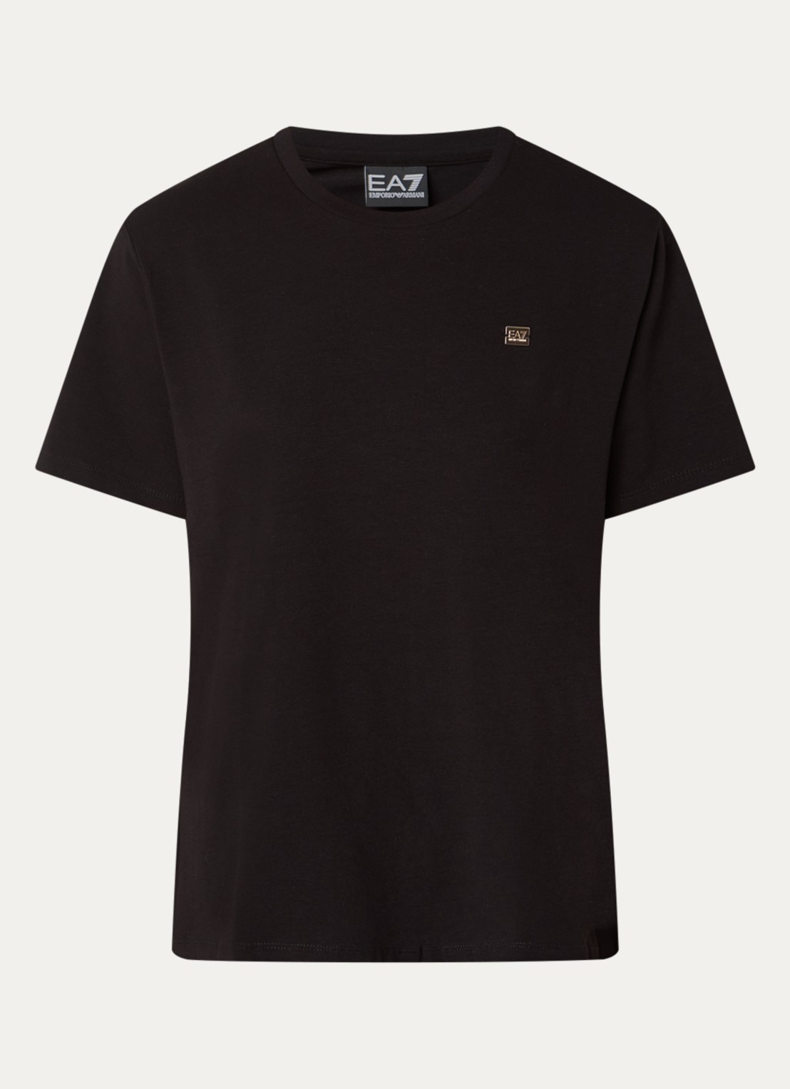 Armani T-shirt met logo - voorkant zwart