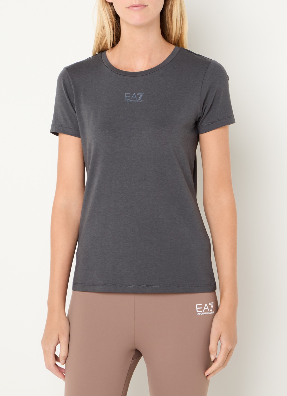 Armani T-shirt met logo - detail 4 antraciet