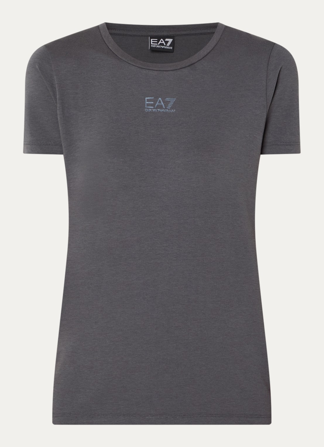 Armani T-shirt met logo - voorkant antraciet