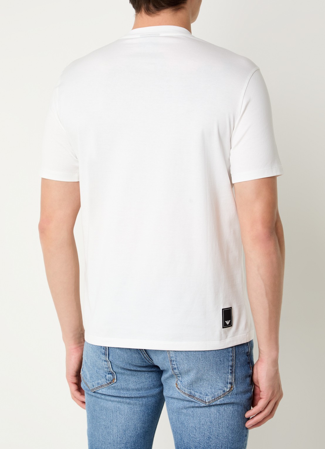 Armani T-shirt met logo - achterkant 3 gebroken wit