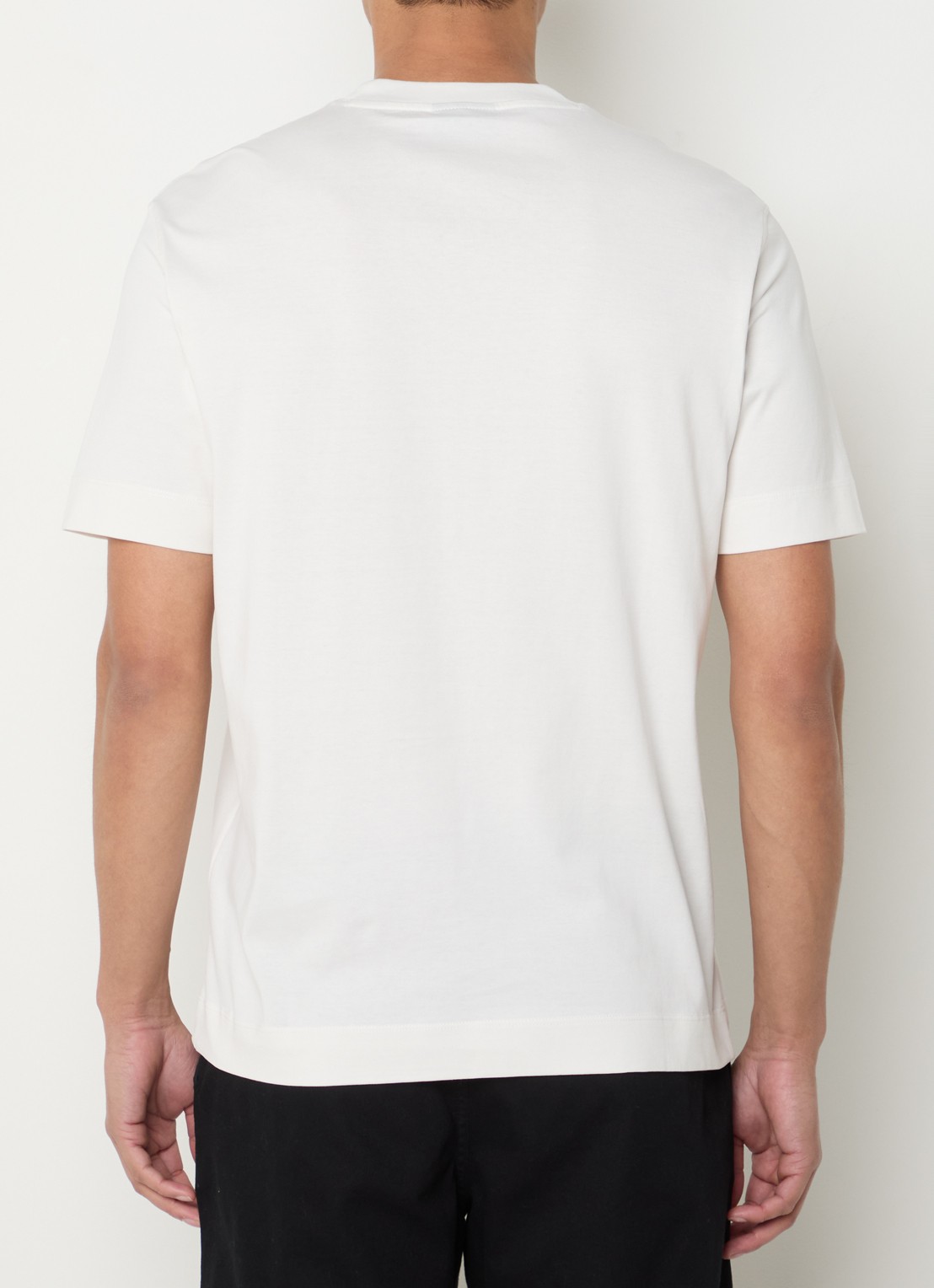 Armani T-shirt met logo - achterkant 3 gebroken wit