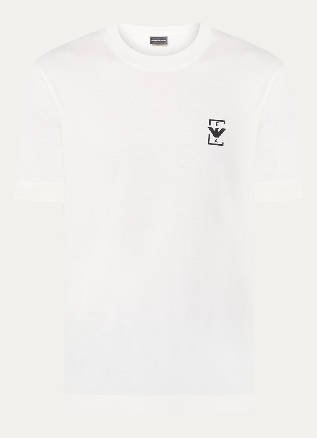 Armani T-shirt met logo - voorkant gebroken wit