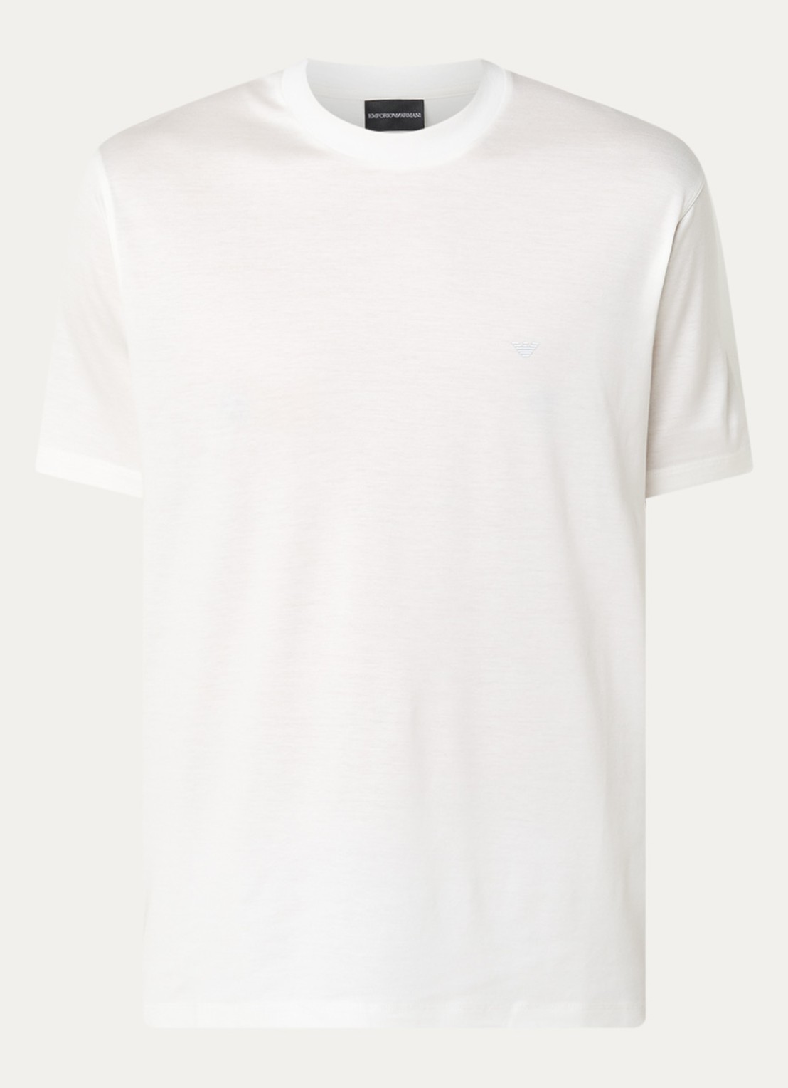 Armani T-shirt met logo - voorkant gebroken wit