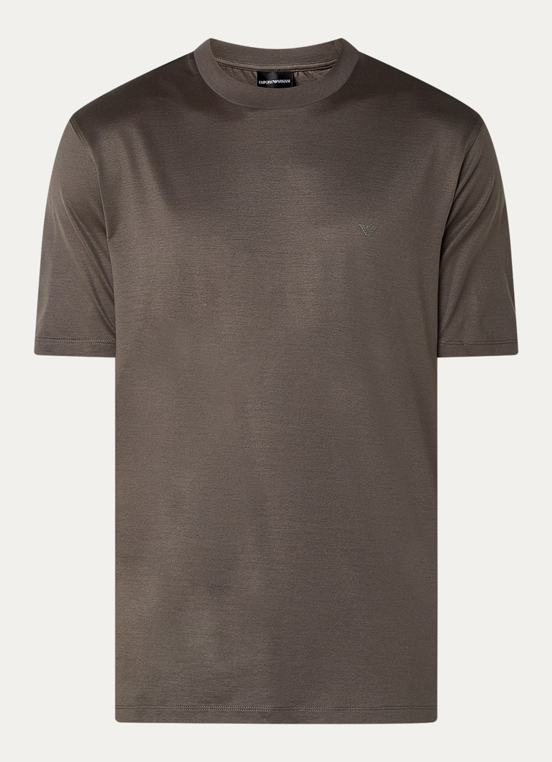 Armani T-shirt met logo - voorkant 2 bronsgroen