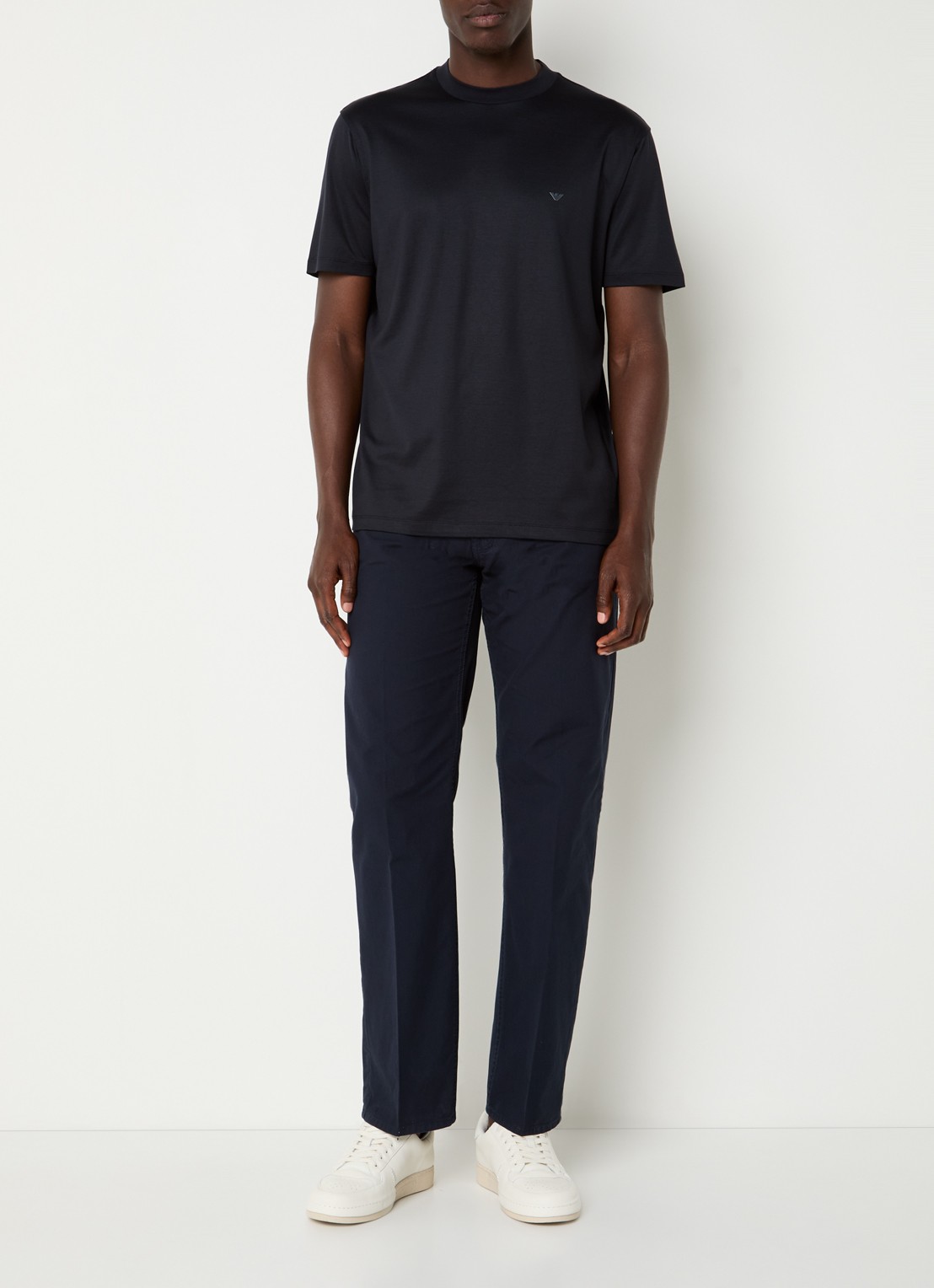 Armani T-shirt met logo - voorkant 4 donkerblauw