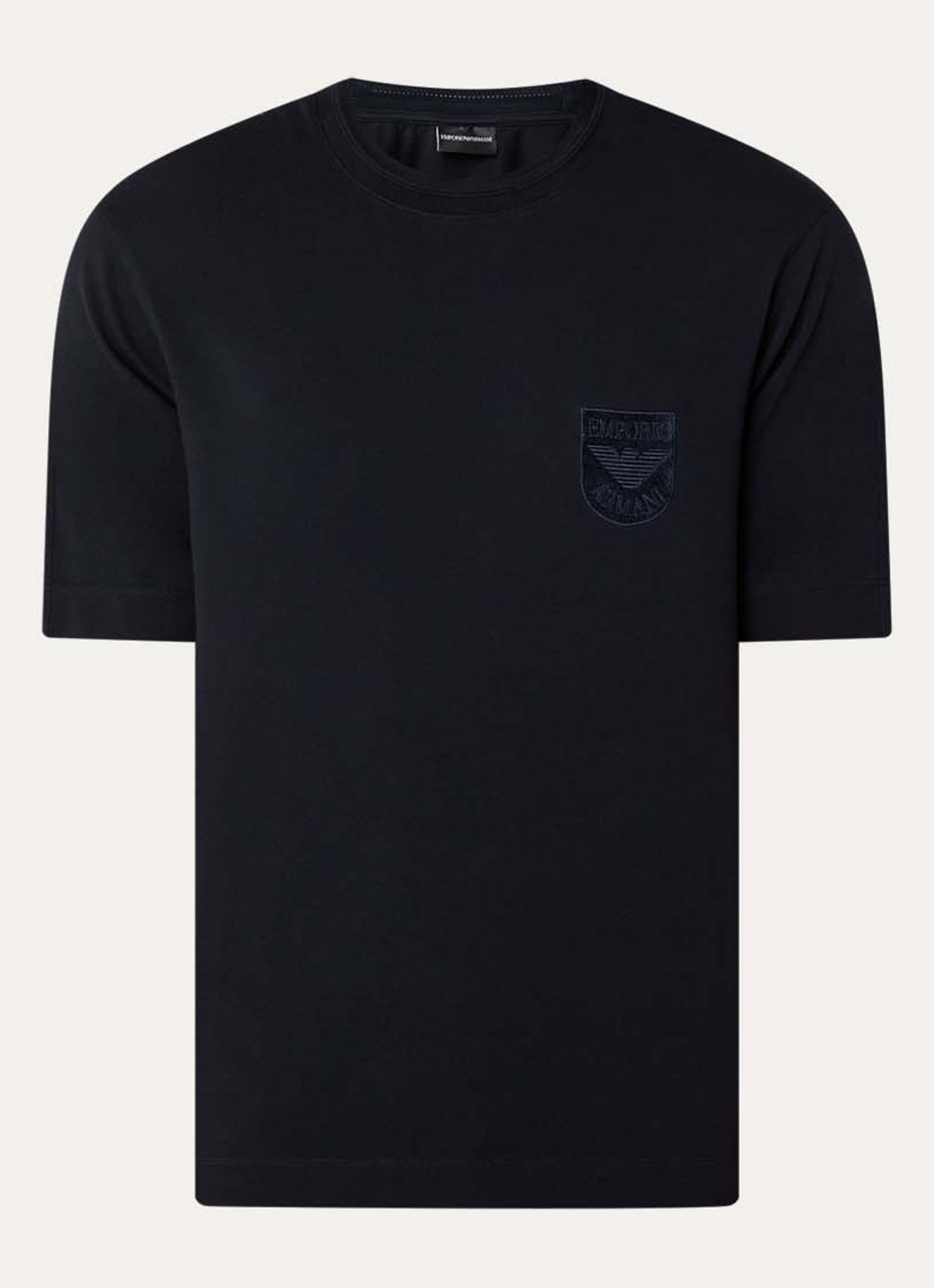 Armani T-shirt met logo - voorkant donkerblauw