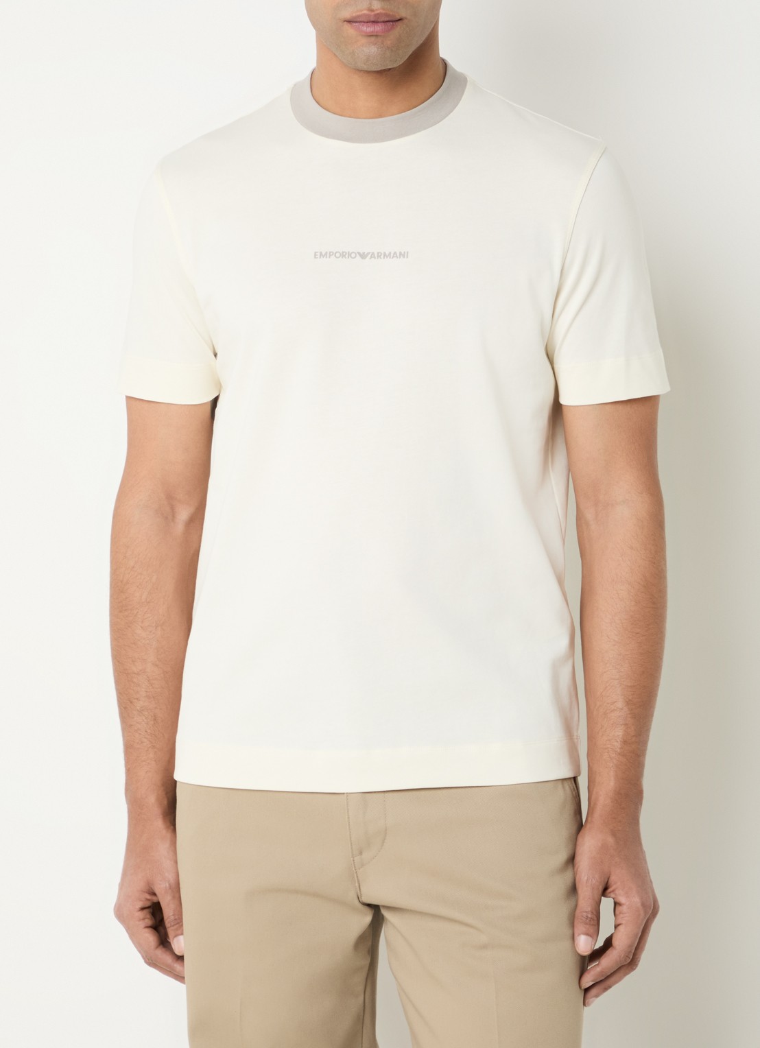 Armani T-shirt met logo - achterkant wit