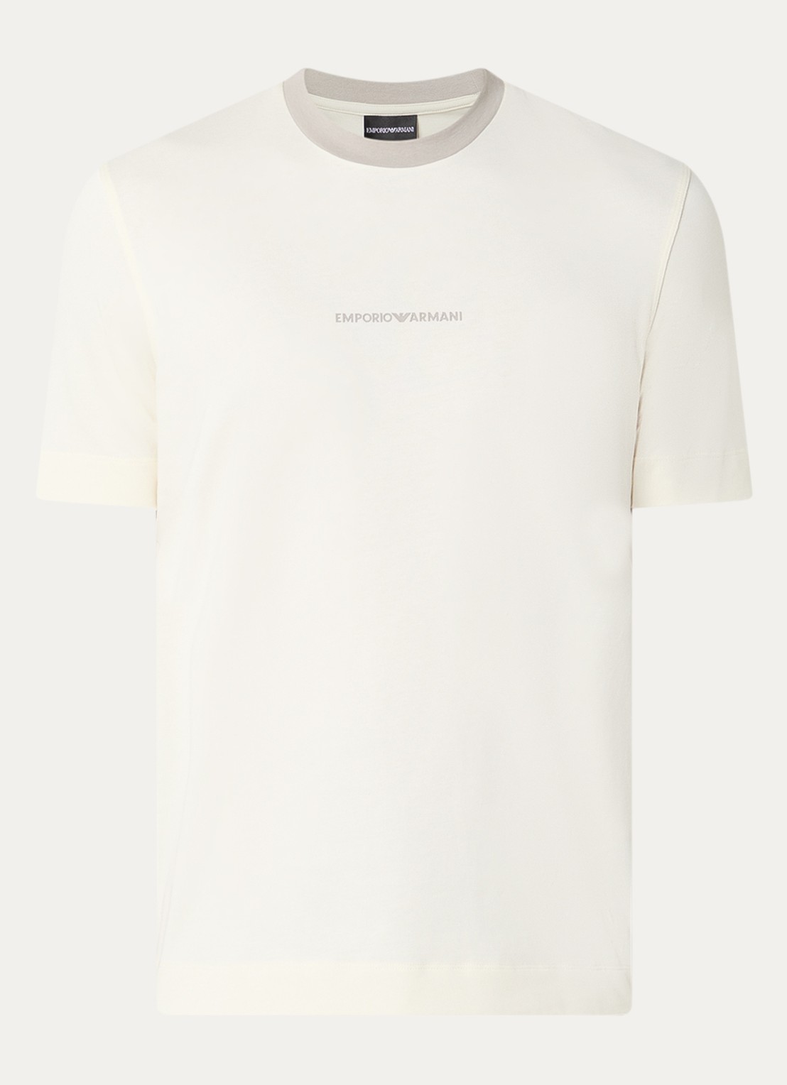 Armani T-shirt met logo - voorkant 3 wit
